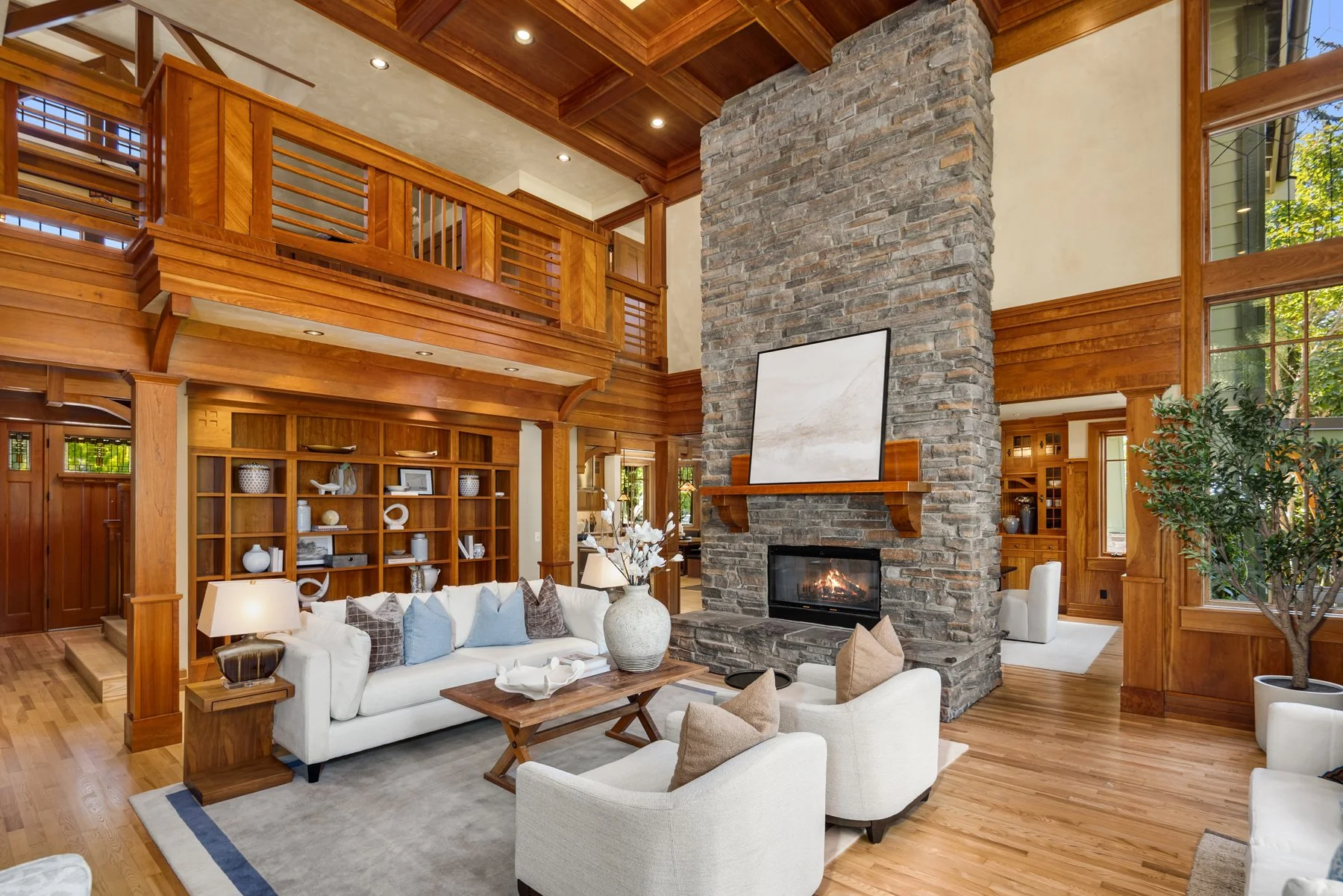 Stone meets wood