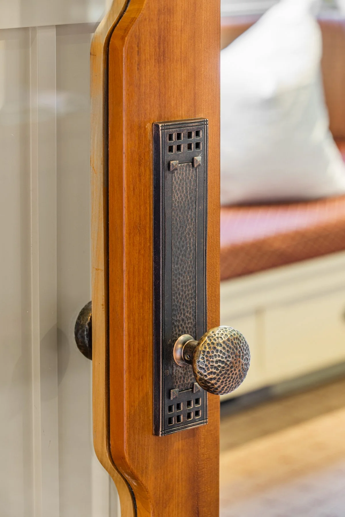 Hand-hammered hardware