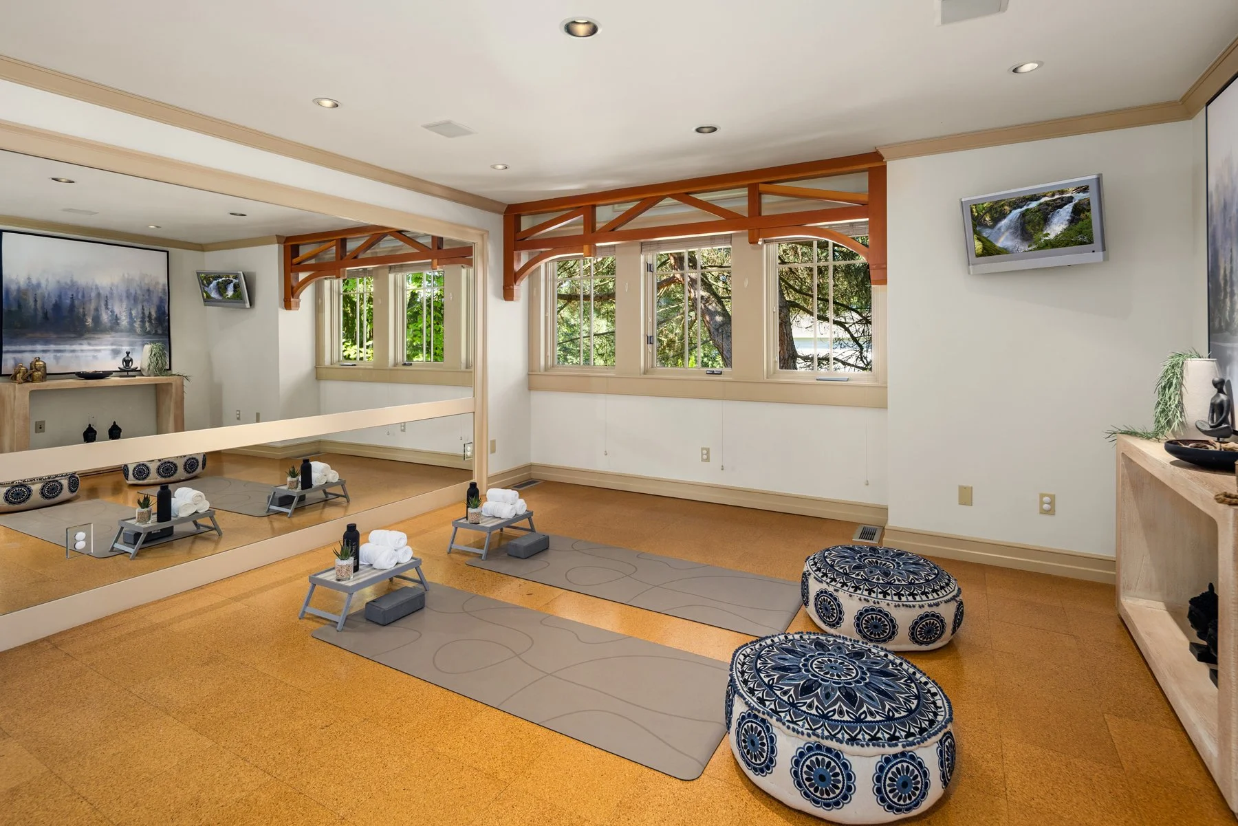 Home fitness area