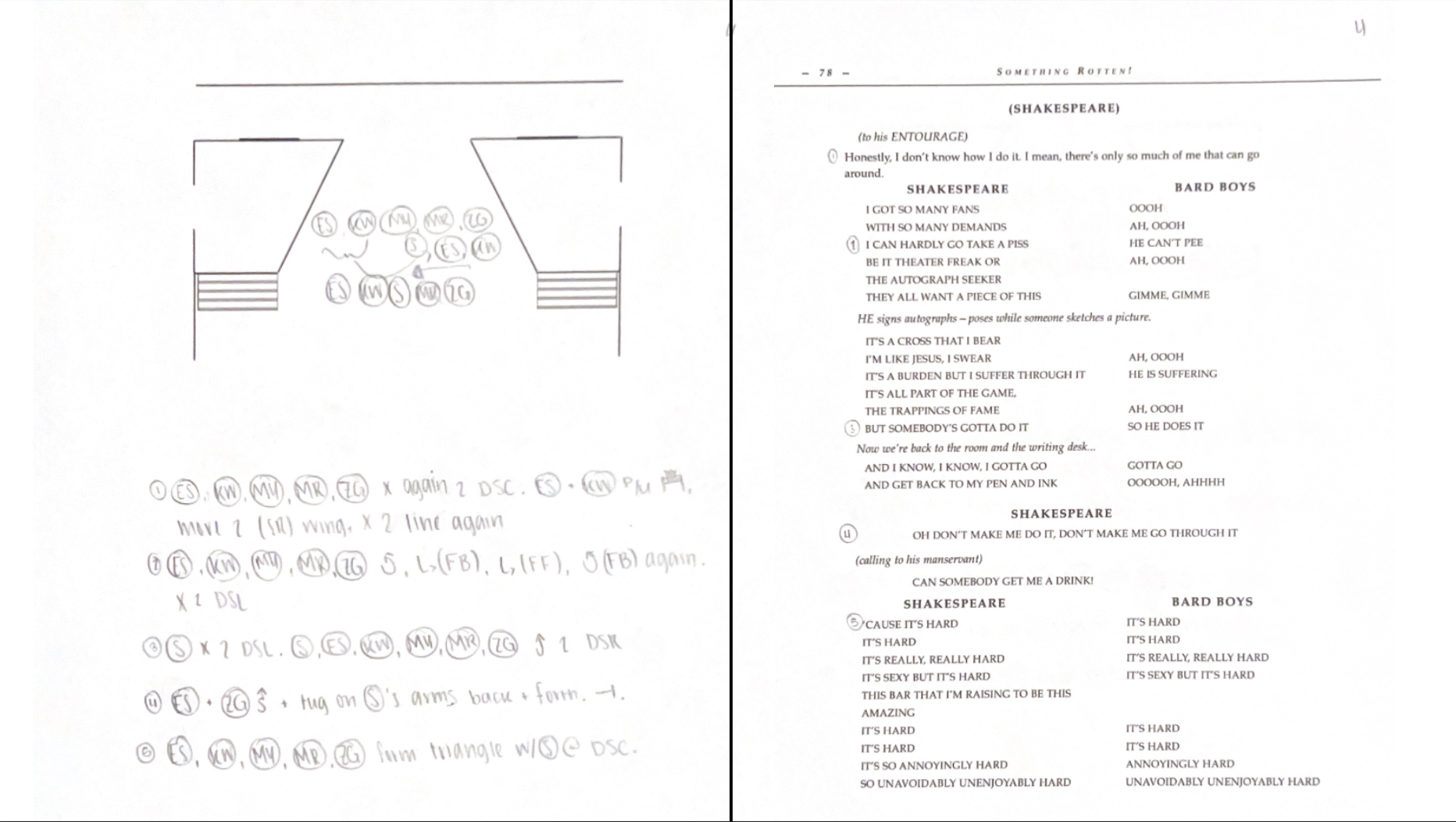 Blocking Sheet Excerpt