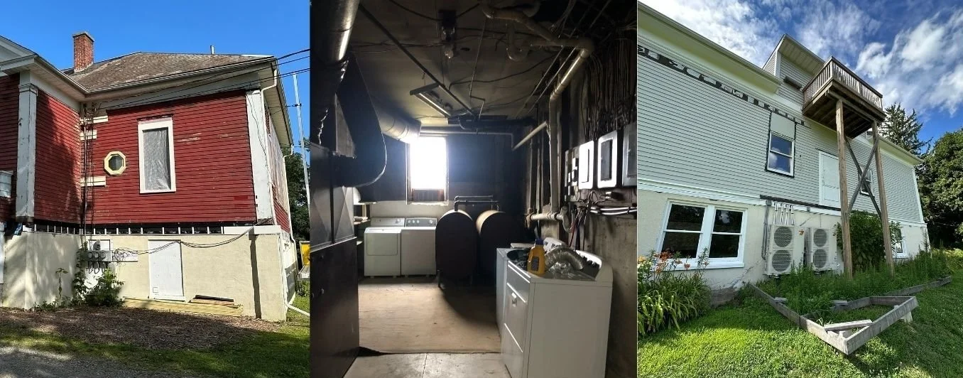 School mechanical systems before restoration