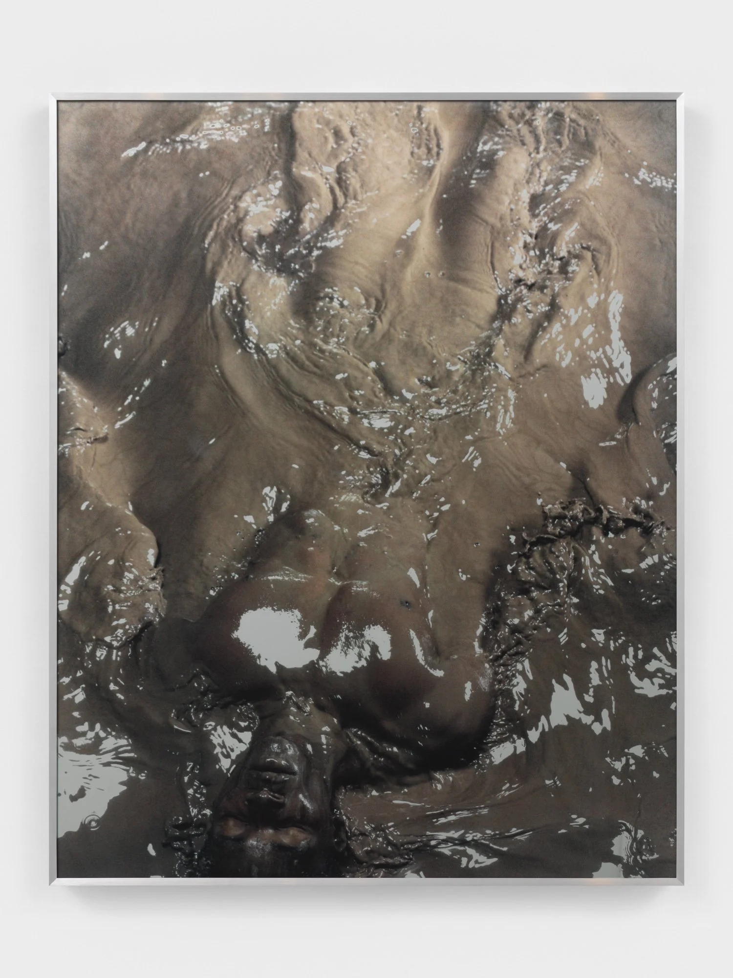 Tyler Mitchell: Frieze Masters | London
 
 Wading , 2023, UV print on glass, mirror, 50 x 40 1/8 x 1/2 in, ©Tyler Mitchell
