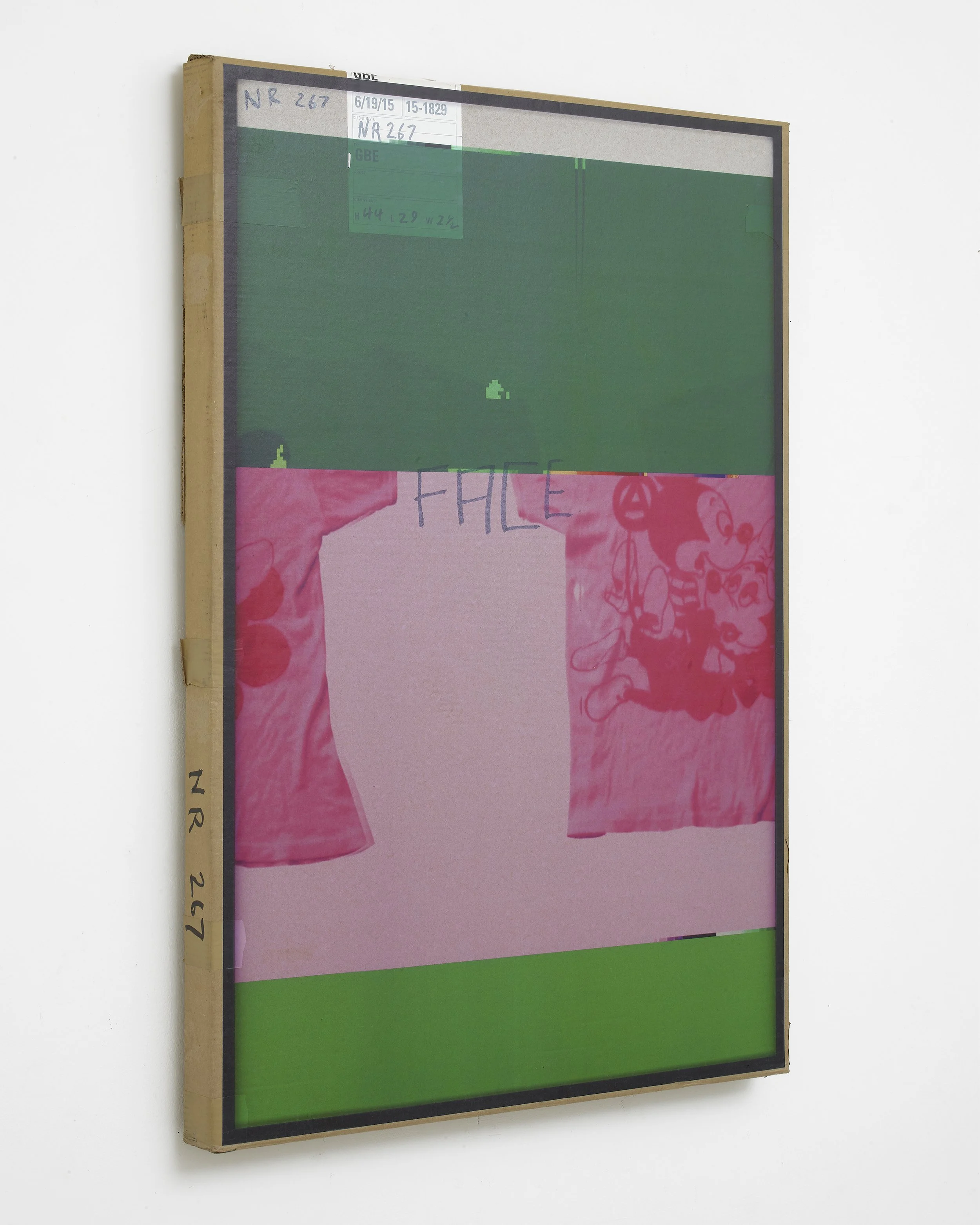 Nick Relph: Herald St
 
 Lusty Ghost (34) , 2023, Cardboard, tape, UV print, 109.5 x 74.5 x 5.3 cm / 43.1 x 29.3 x 2.1 in, Photo by Andy Keate