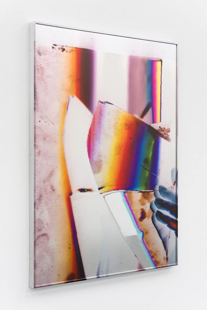Eileen Quinlan: Miguel Abreu Gallery
 
 Brookhaven , 2023, UV-cured inkjet print on mirror and aluminum frame, 40 1/4 x 30 1/4 x 1 1/2 inches (102.2 x 76.8 x 3.8 cm), (EQ1800.23)