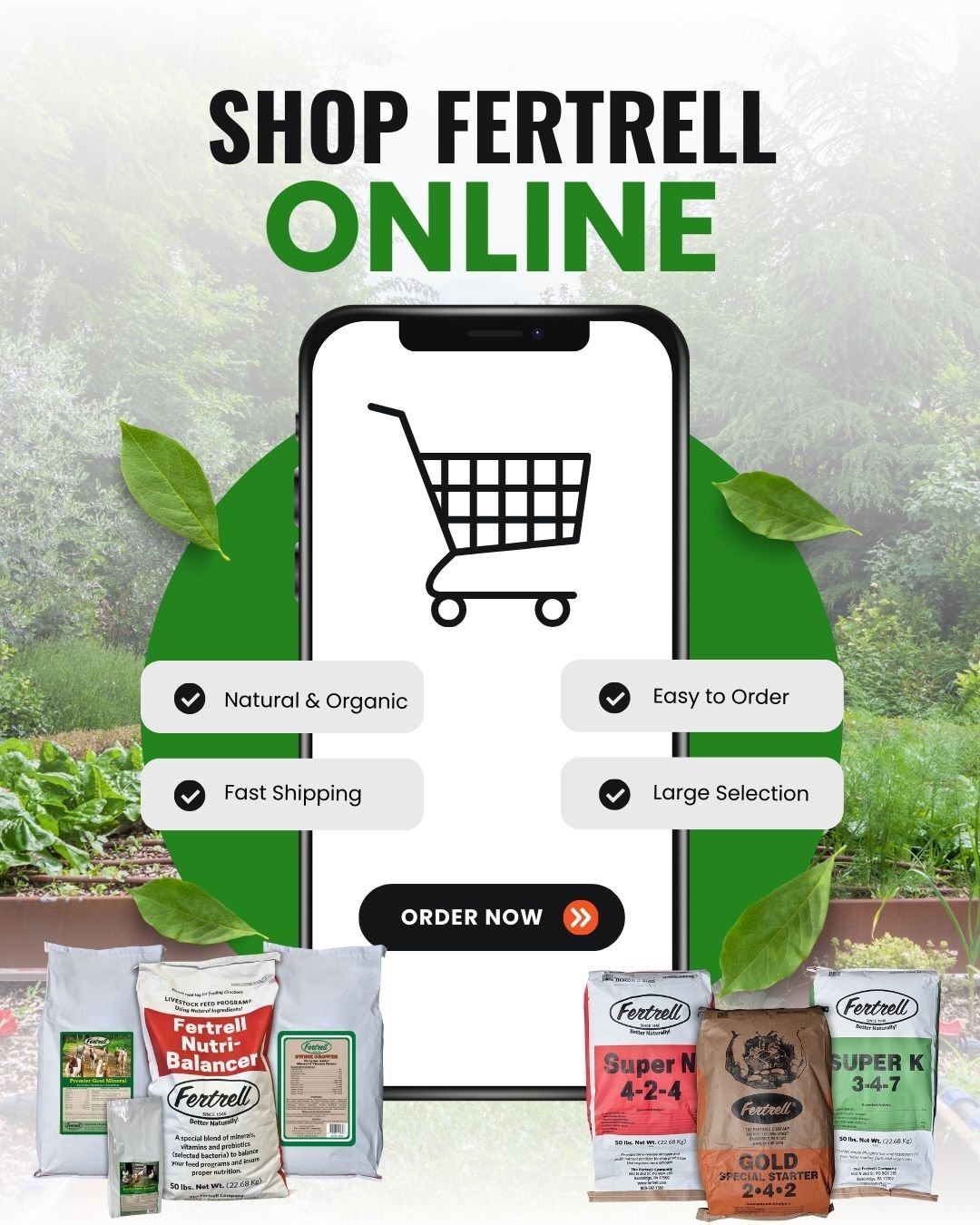 Can&rsquo;t get to a dealer? No problem. 🌱
You can shop Fertrell products online anytime and have what you need delivered straight to your door&mdash;easy, convenient, and on your schedule.
👉 https://loom.ly/OziBeEE