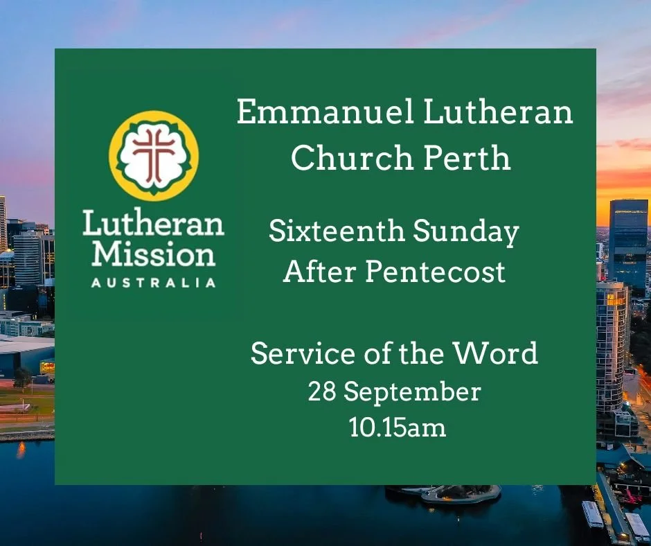 Emmanuel Lutheran Church Perth Worship Service