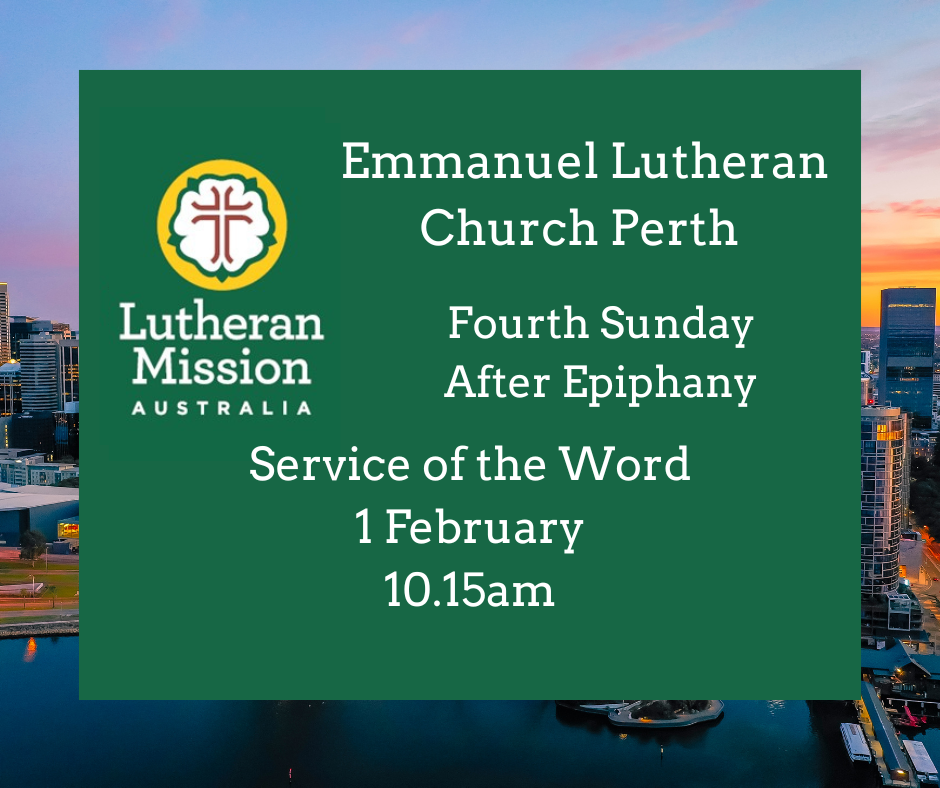Emmanuel Lutheran Church Perth Worship Service
