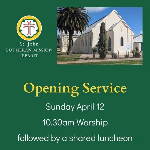 St John's Lutheran Mission Jeparit Opening Service