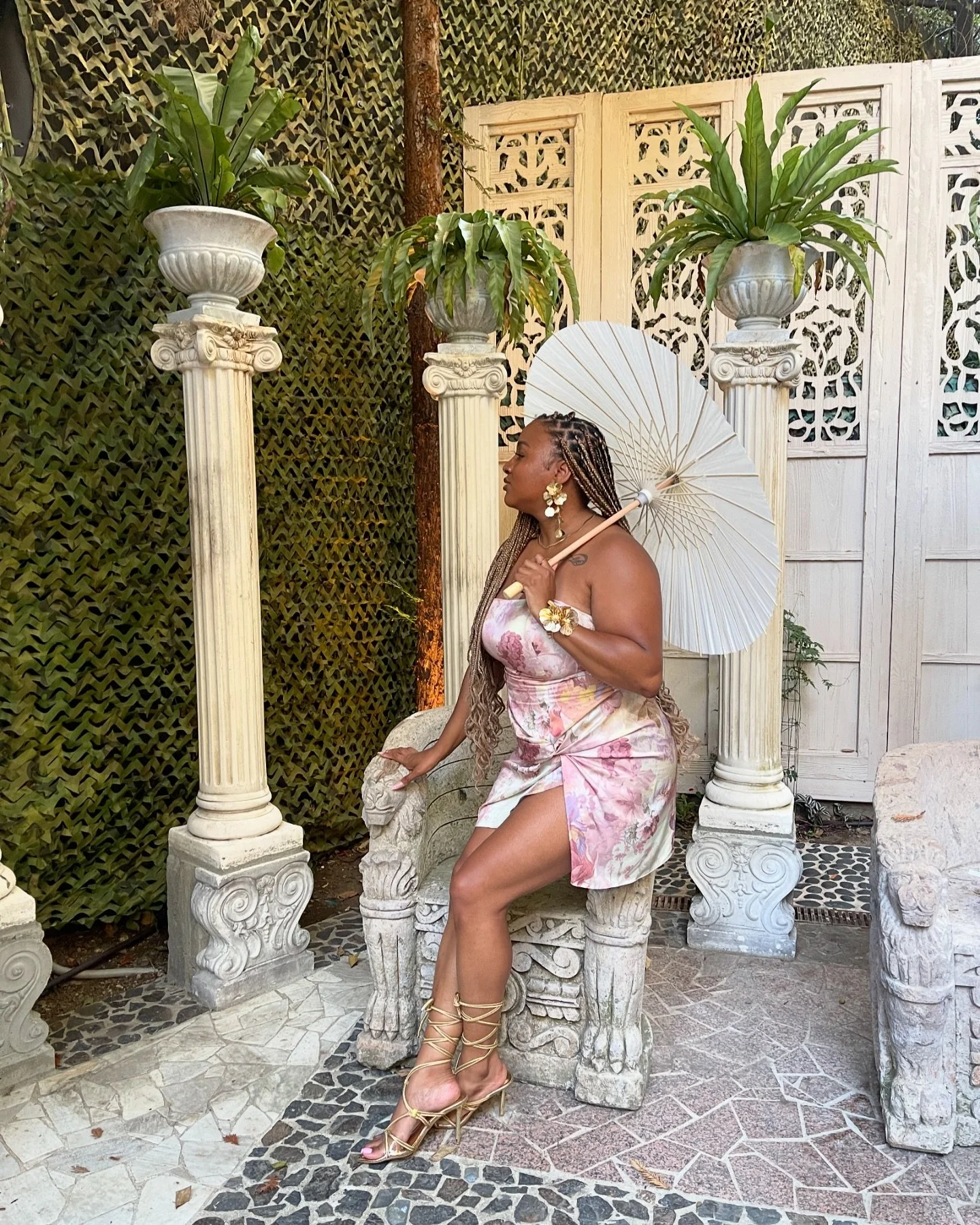 ✨Work of Art 🌸 Blossom Babe✨

Hair 💁🏽&zwj;♀️ : @afrocaribstyles 
Event: my baby brother for married y&rsquo;all 🫶🏾