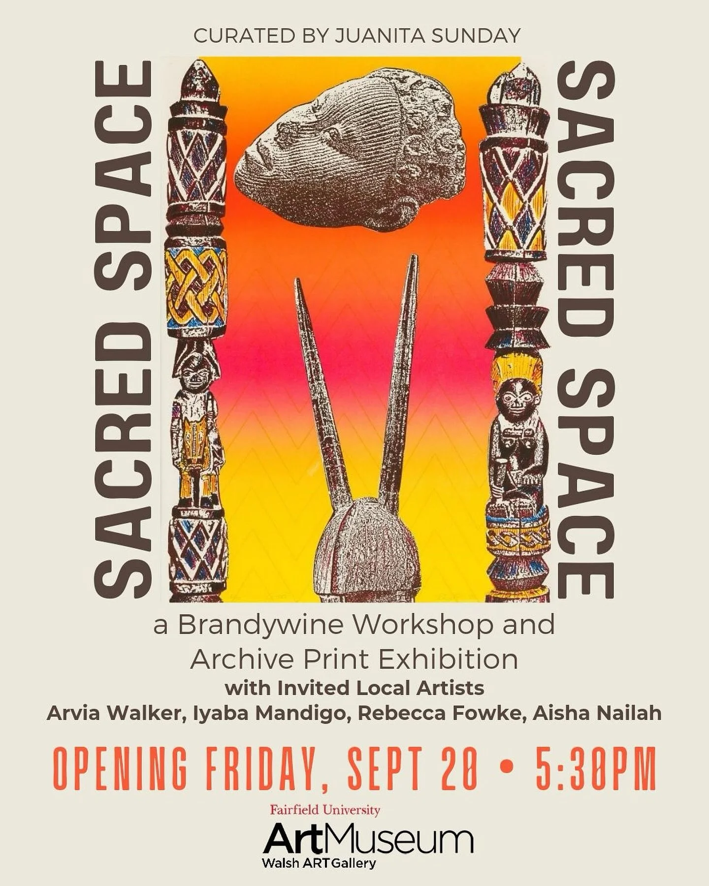 Sacred Space opening Friday, September 20th at Fairfield University ArtMuseum curated by the brilliant @curator.nita 

I&rsquo;m very excited to have created an altar that pays homage to a few of the places that Black women and femmes call sacred. Th