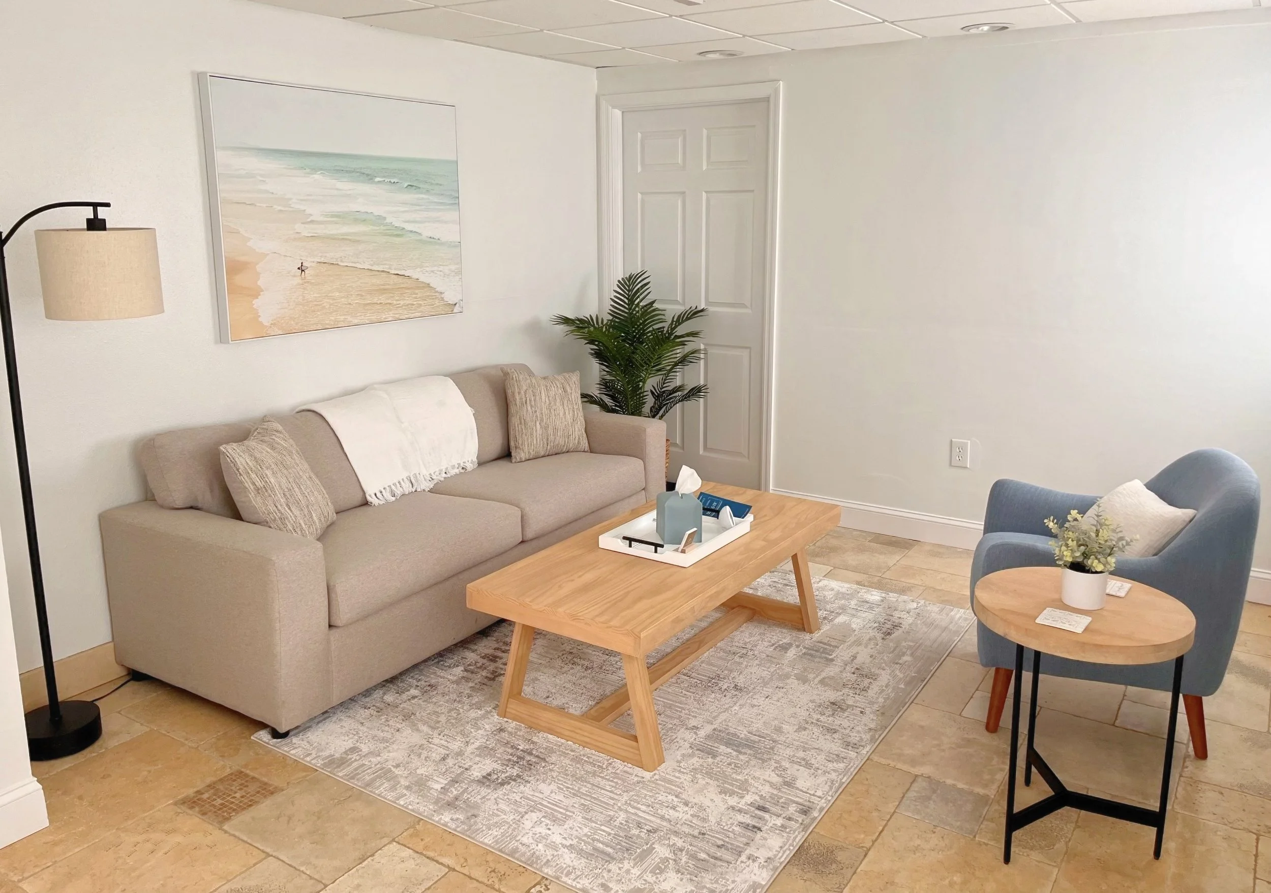 Image of one of five offices at Psychology House, where they treat patients for anxiety and panic symptoms.