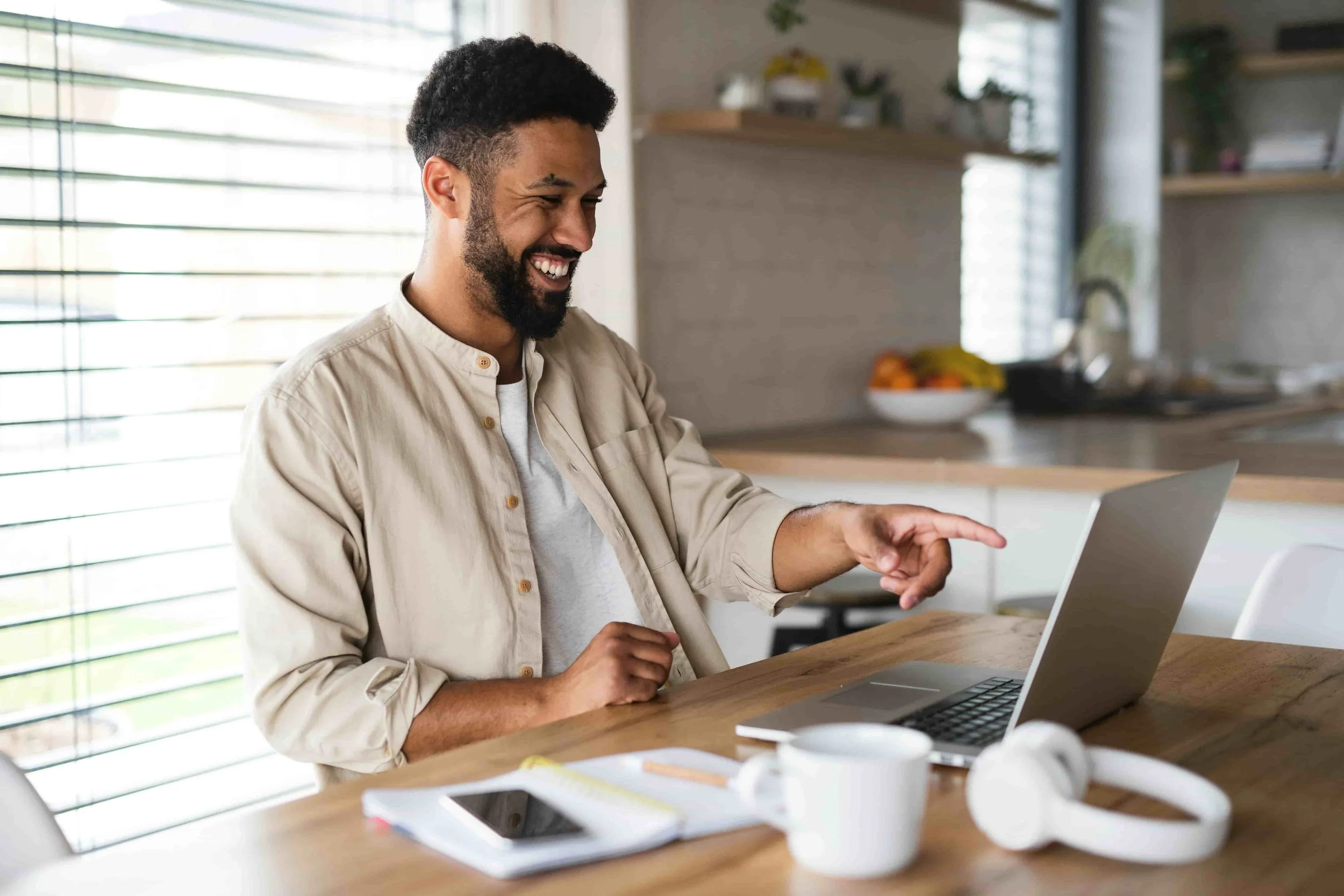 A client having a Telehealth feedback session with their Psychology House Psychologist to go over the results of their Adult ADHD Evaluation, next steps, and recommendations.