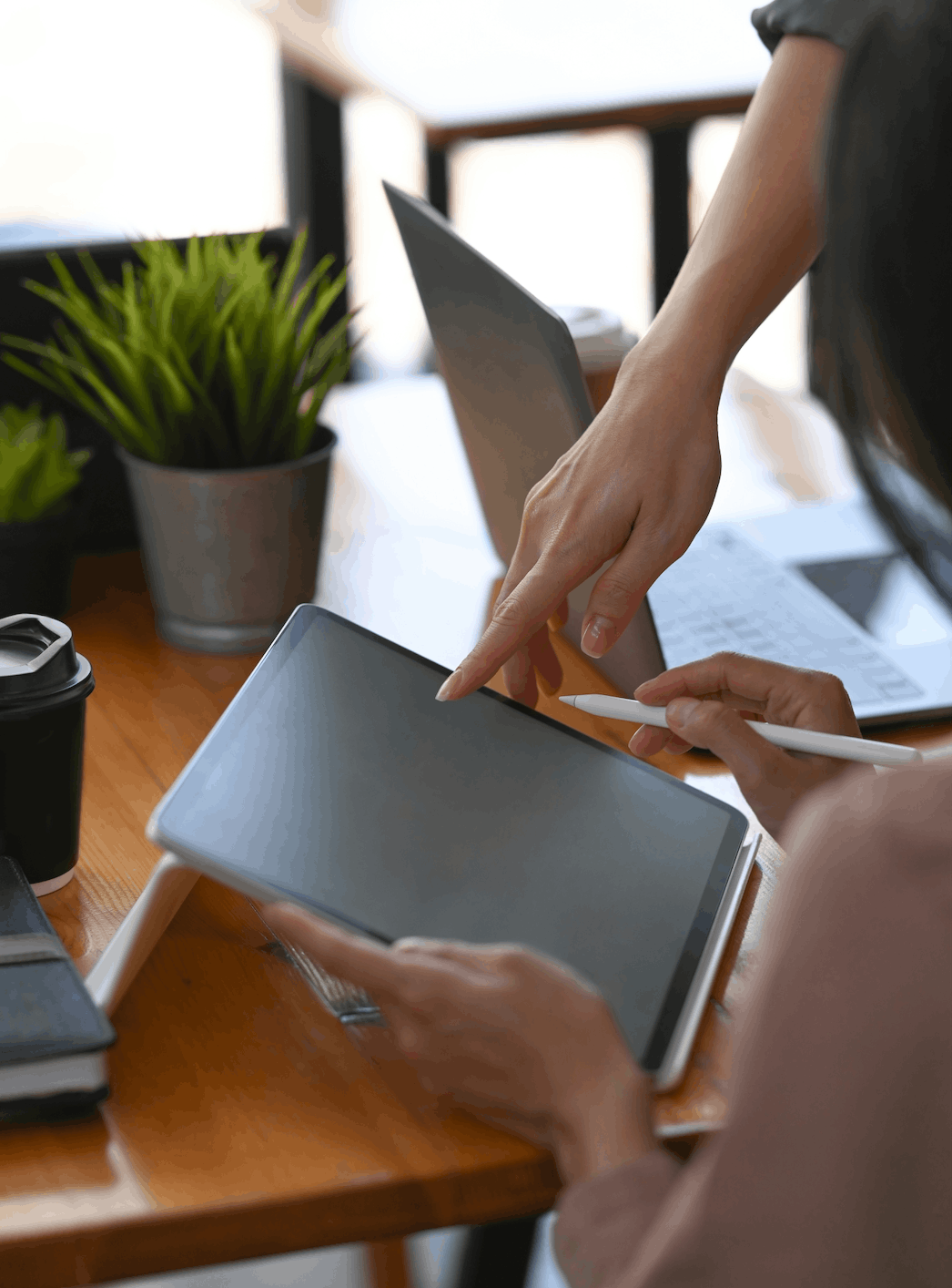 An image of a tablet being used by a client to complete their Adult ADHD assessment during their evaluation with Psychology House in South Tampa.