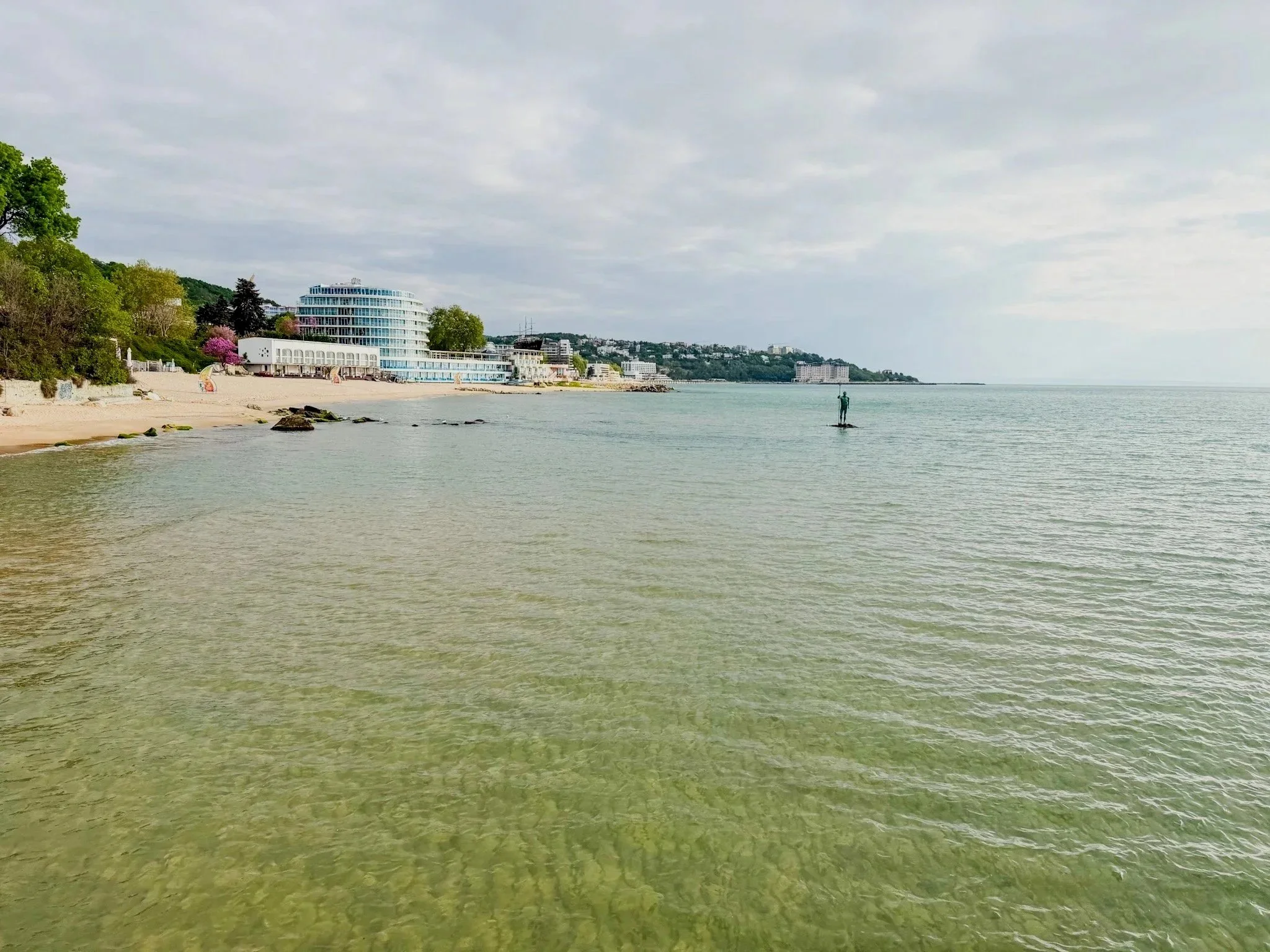 Black Sea Views from pier at Astor Garden Hotel, Varna, Bulgaria
