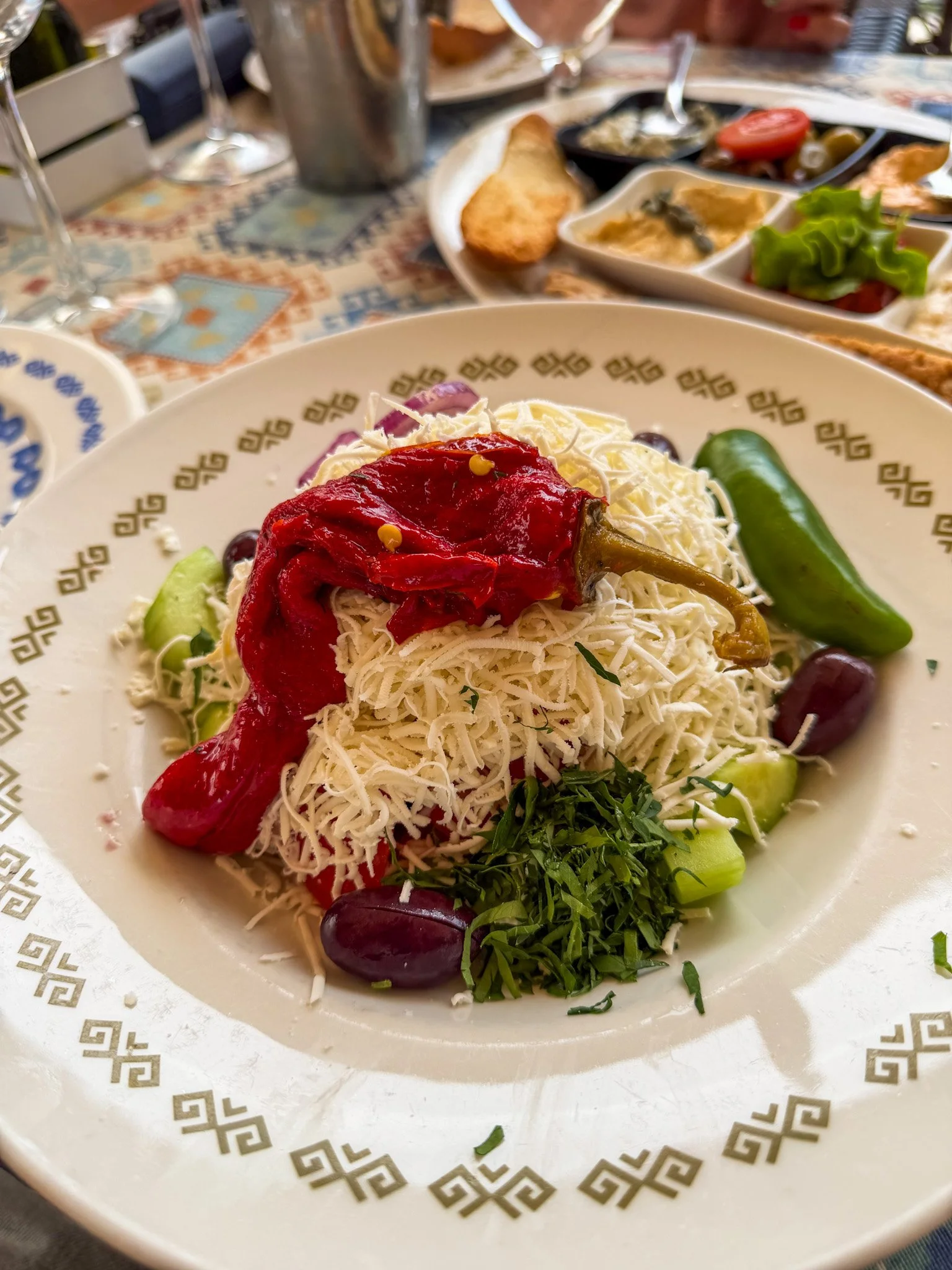 Bulgaria Salad at Staria Chinar Restaurant, Varna Port