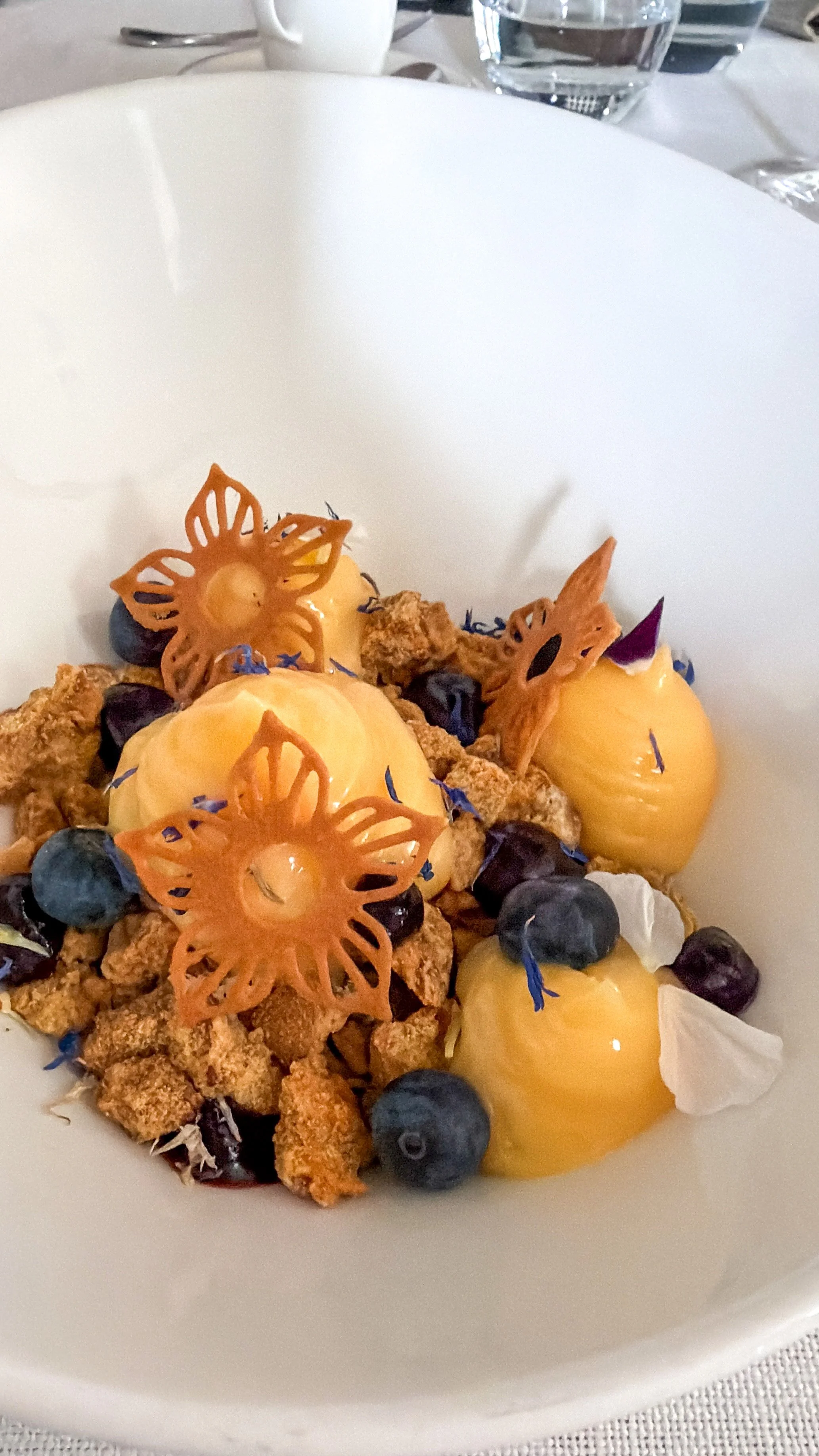Lemon luxurious dessert at La Terrasse, Varna