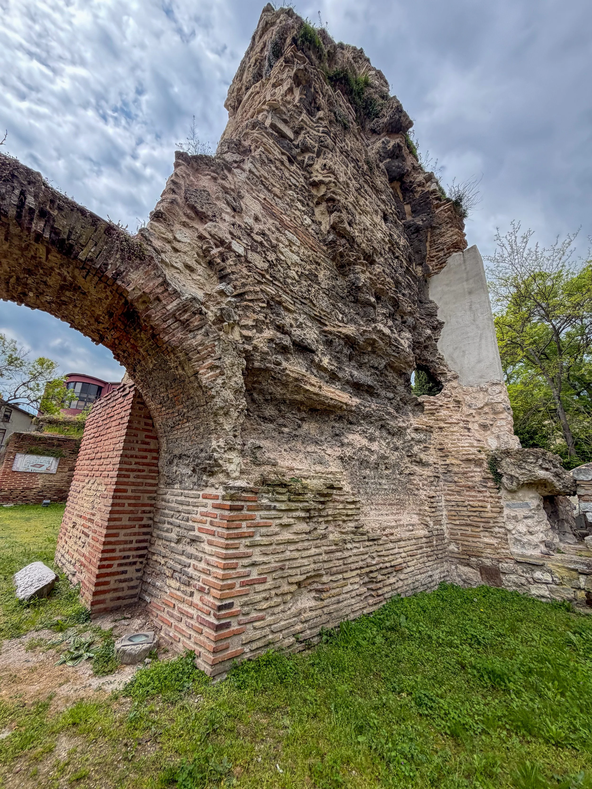 Arch remains at Roman Thermae remains of Varna