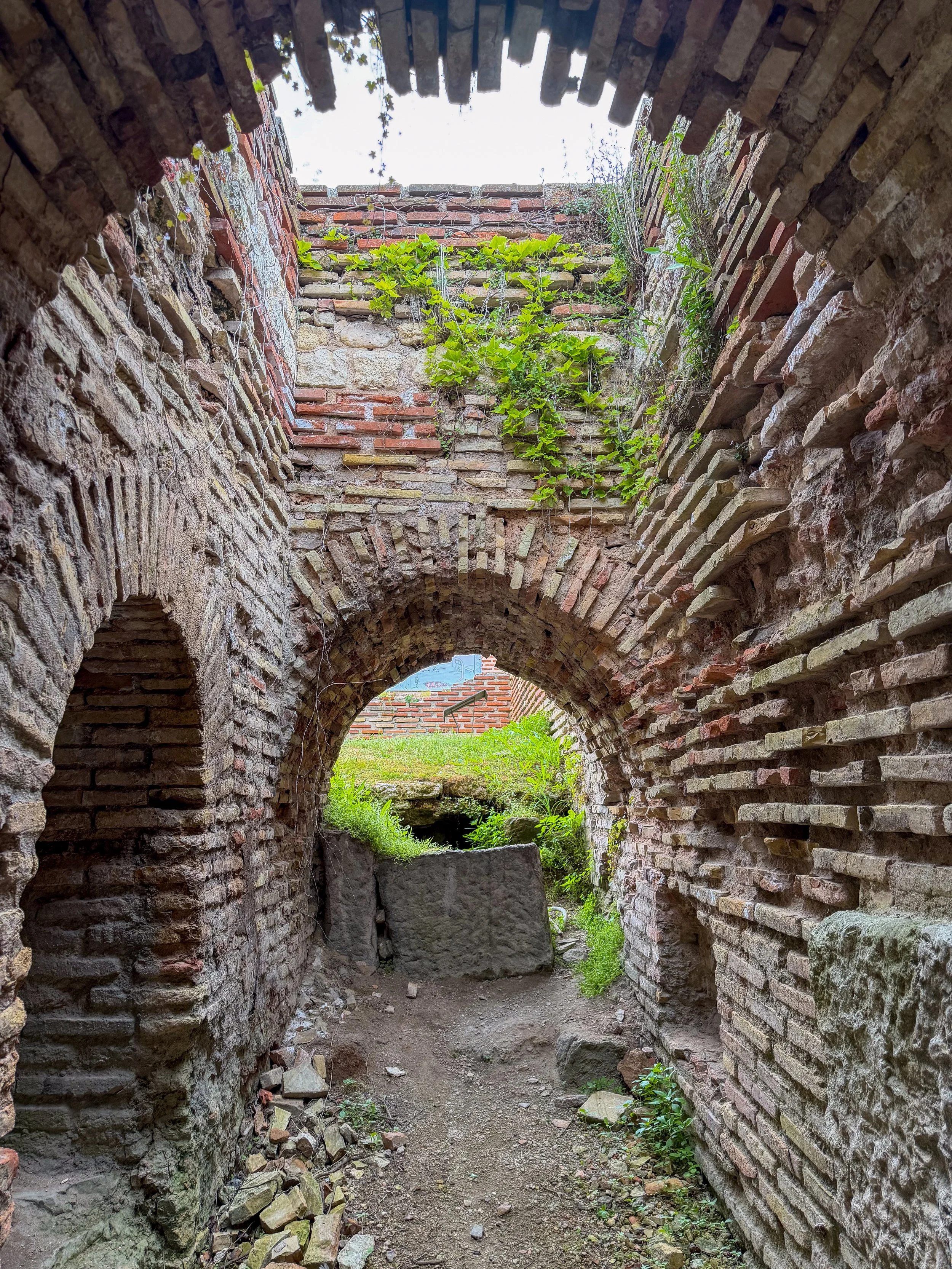 Doorways at Roman Thermae remains of Varna
