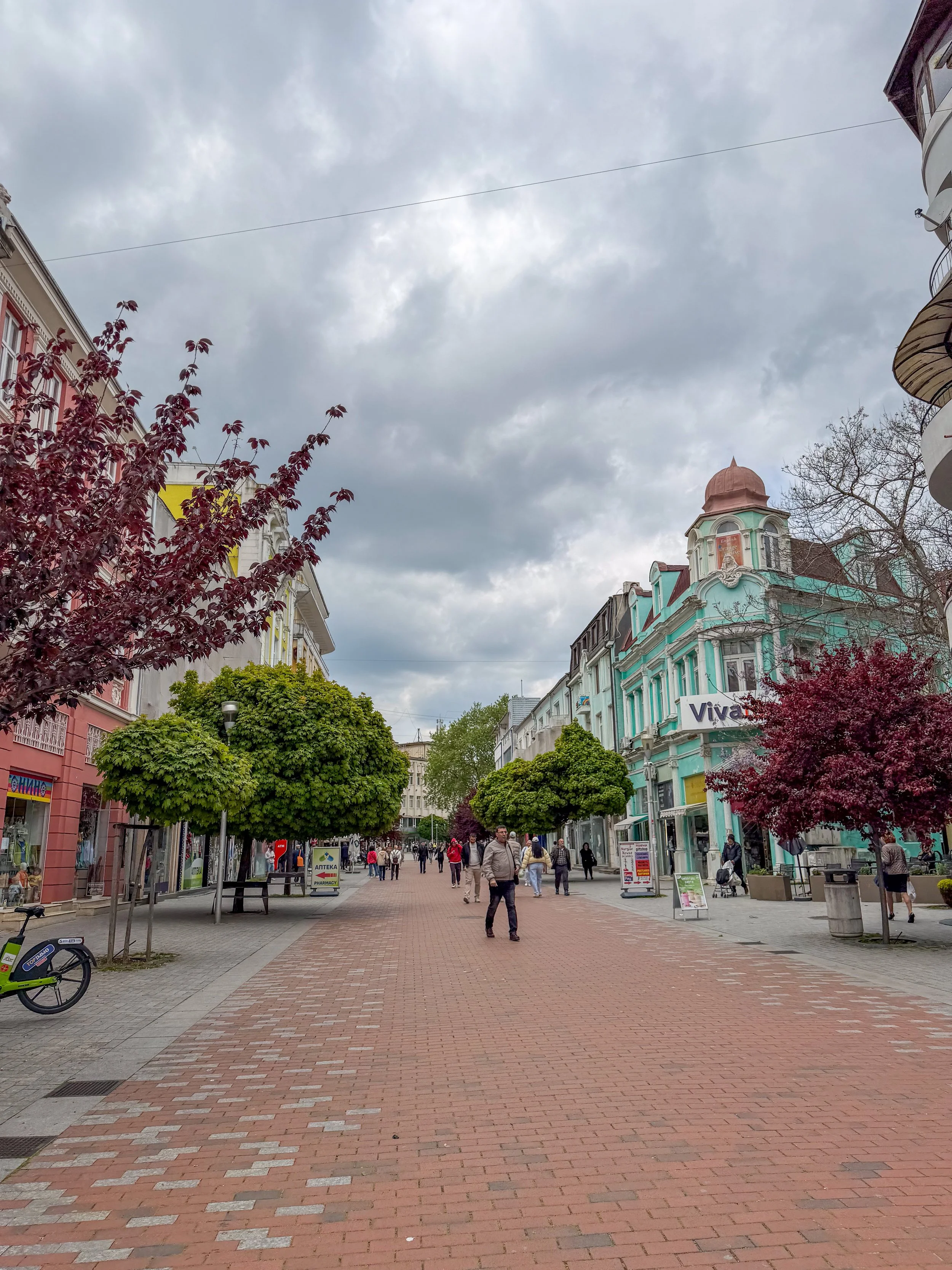 Varna city centre street