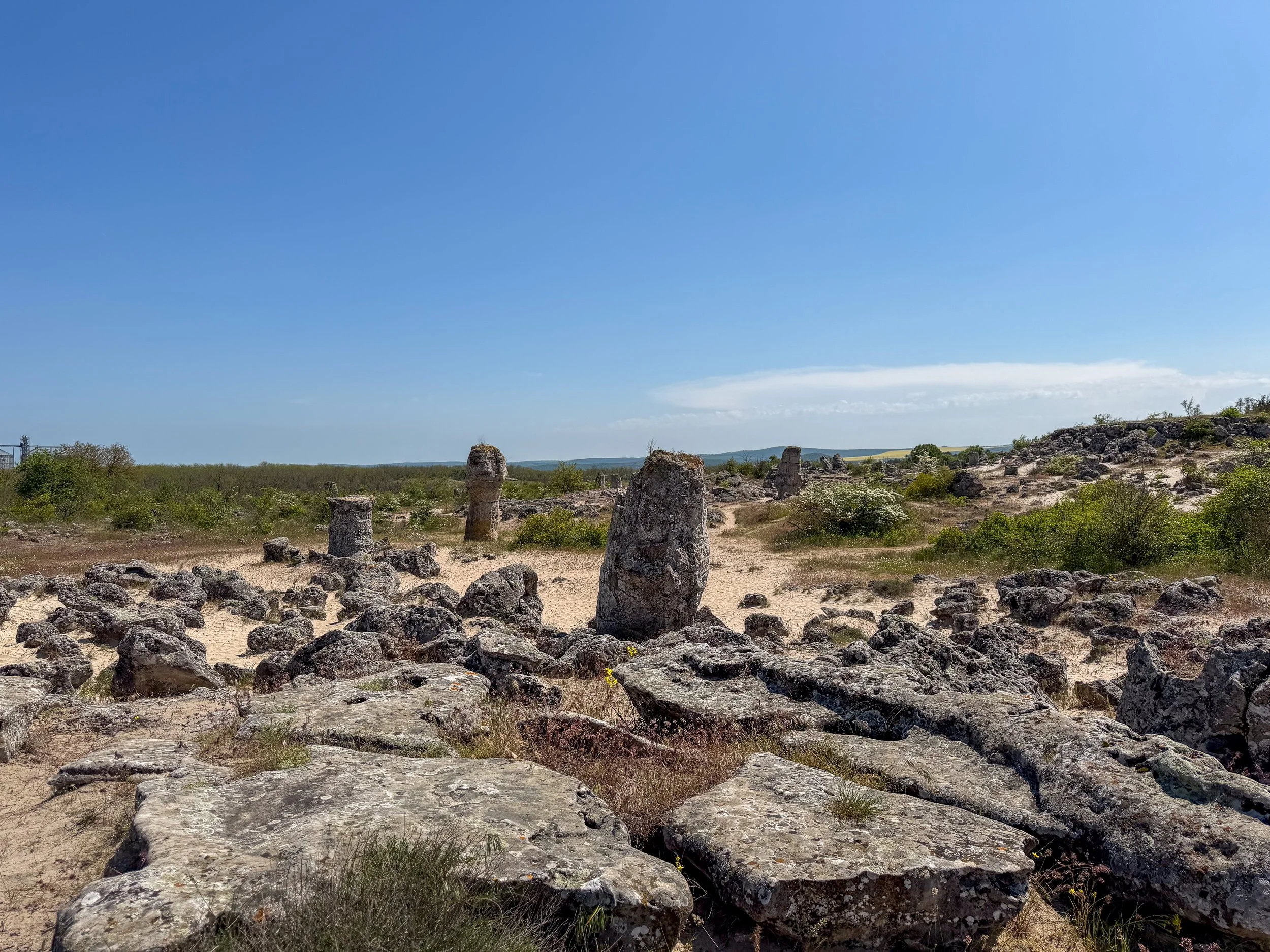 Panoramic view of the Stone Forest, Varna, Bulgaria