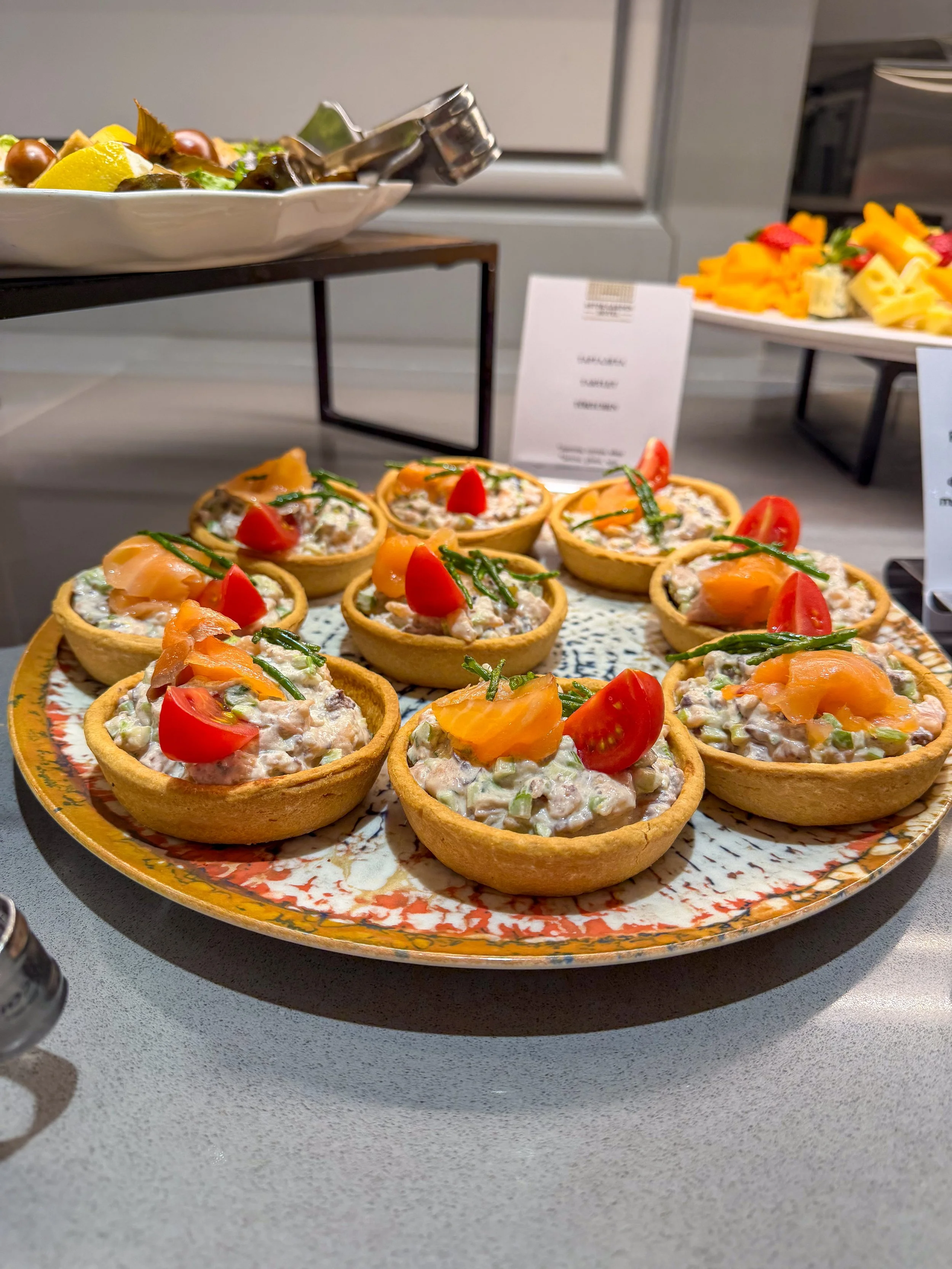 Appetiser platter from buffet dinner at Astor Garden Hotel in Varna