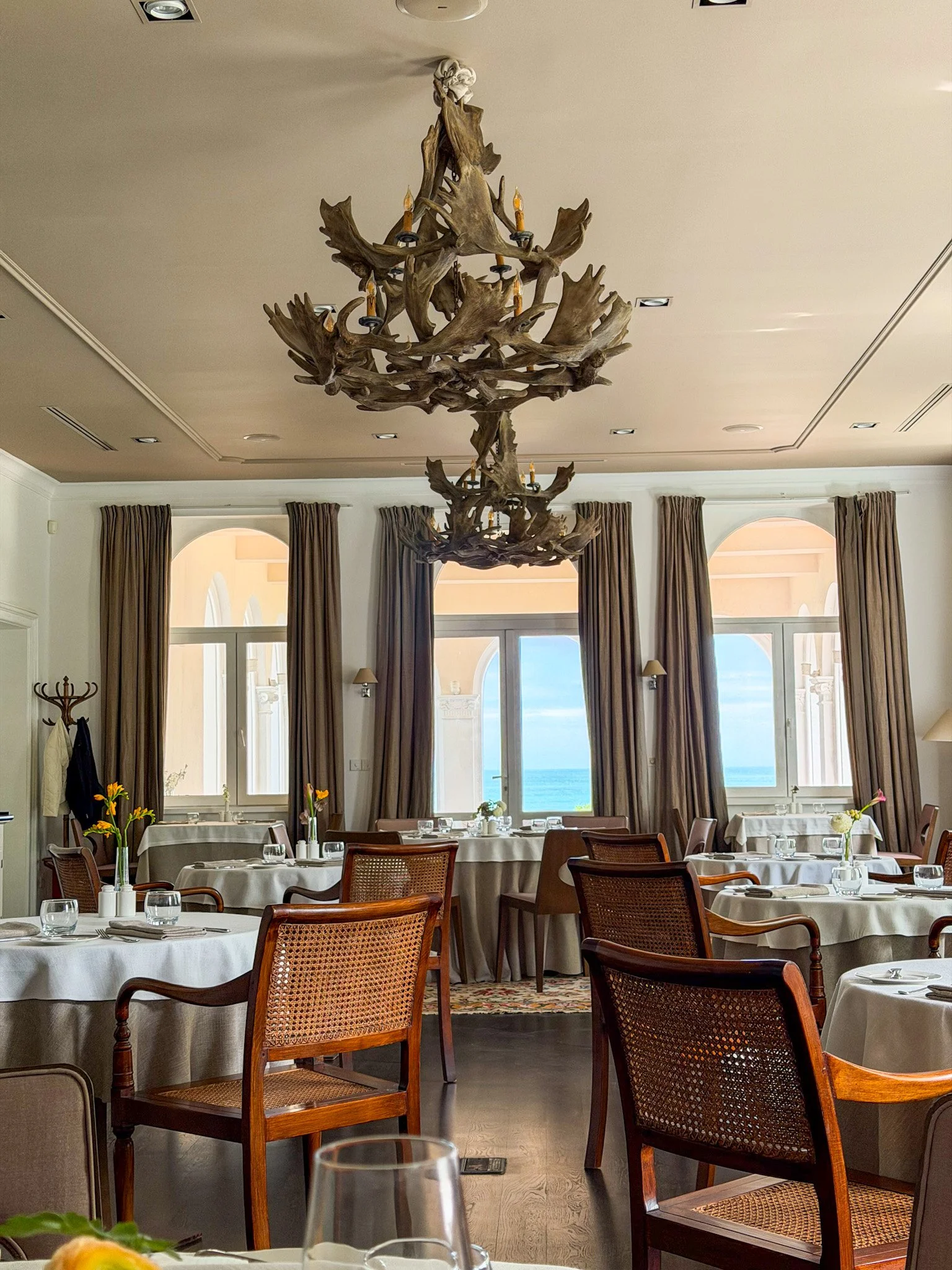 La Terrasse restaurant impressive view of the Black Sea at HVD Boutique Hotel Oasis, Varna, Bulgaria
