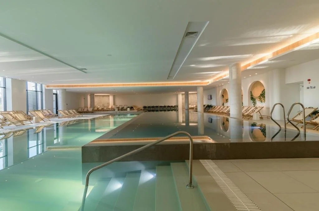 Ensana Aquahouse indoor swimming pool at St Constantine and Helena resort, Varna, Bulgaria