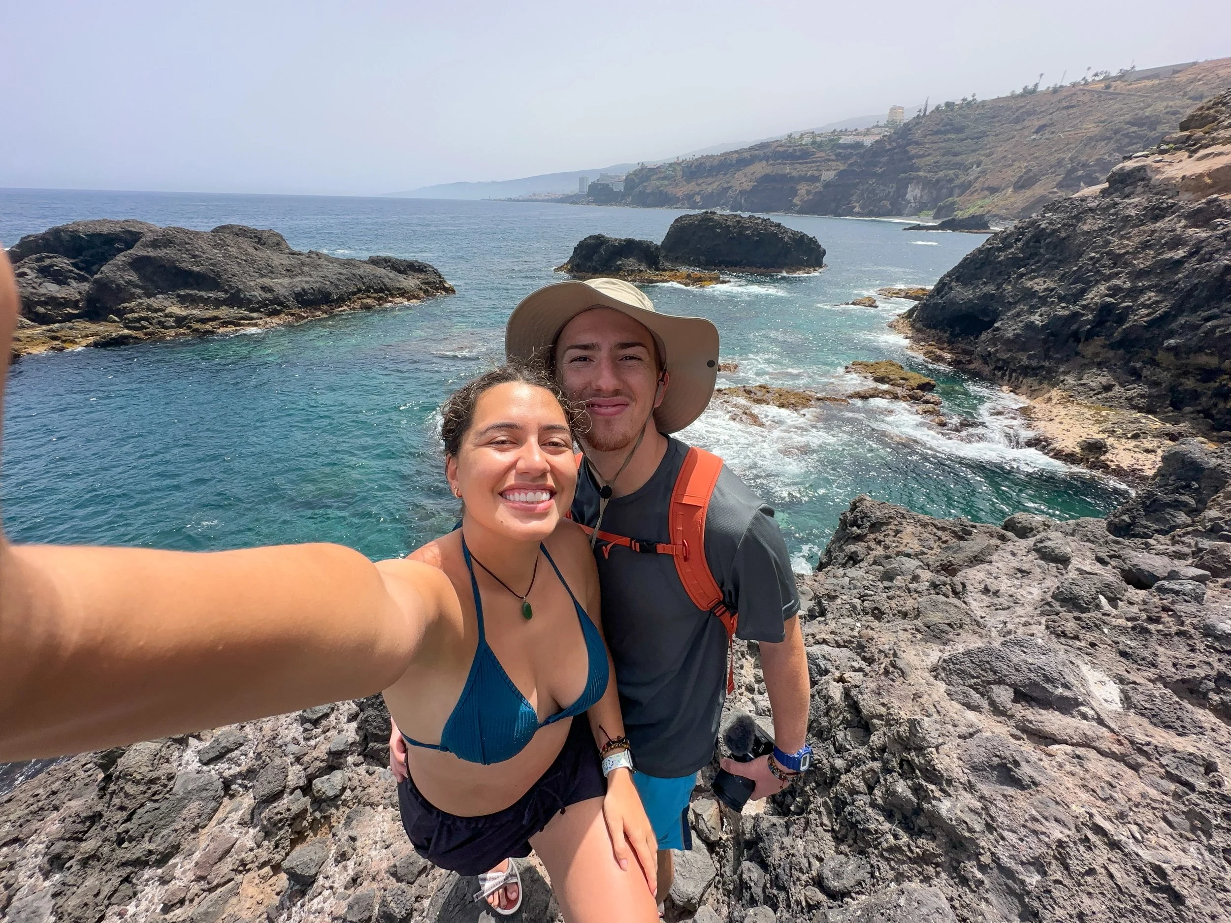 Carol & Max next to the ocean in north Tenerife.jpg