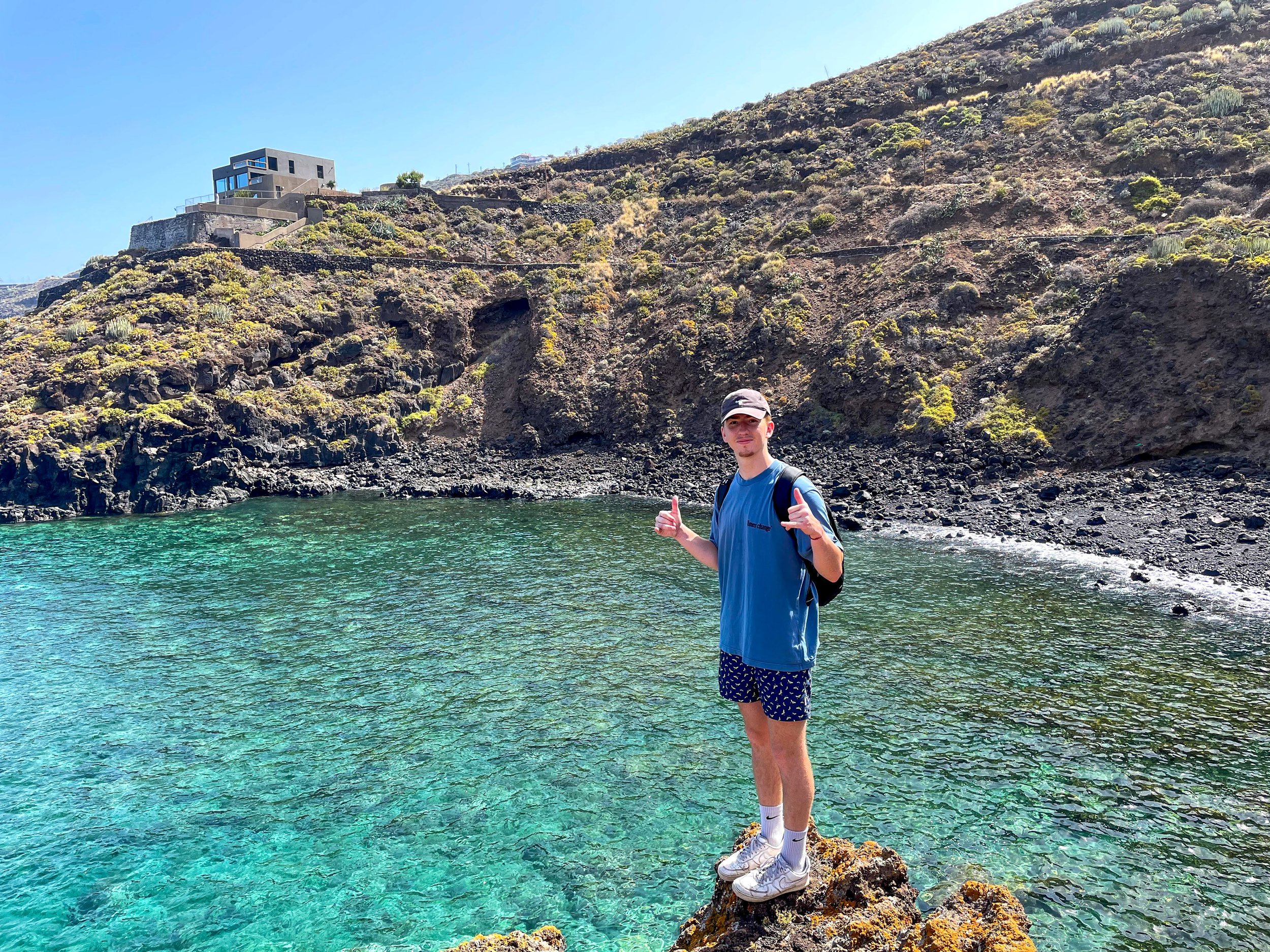 Max in a hidden black sand beach in Tenerife.jpg