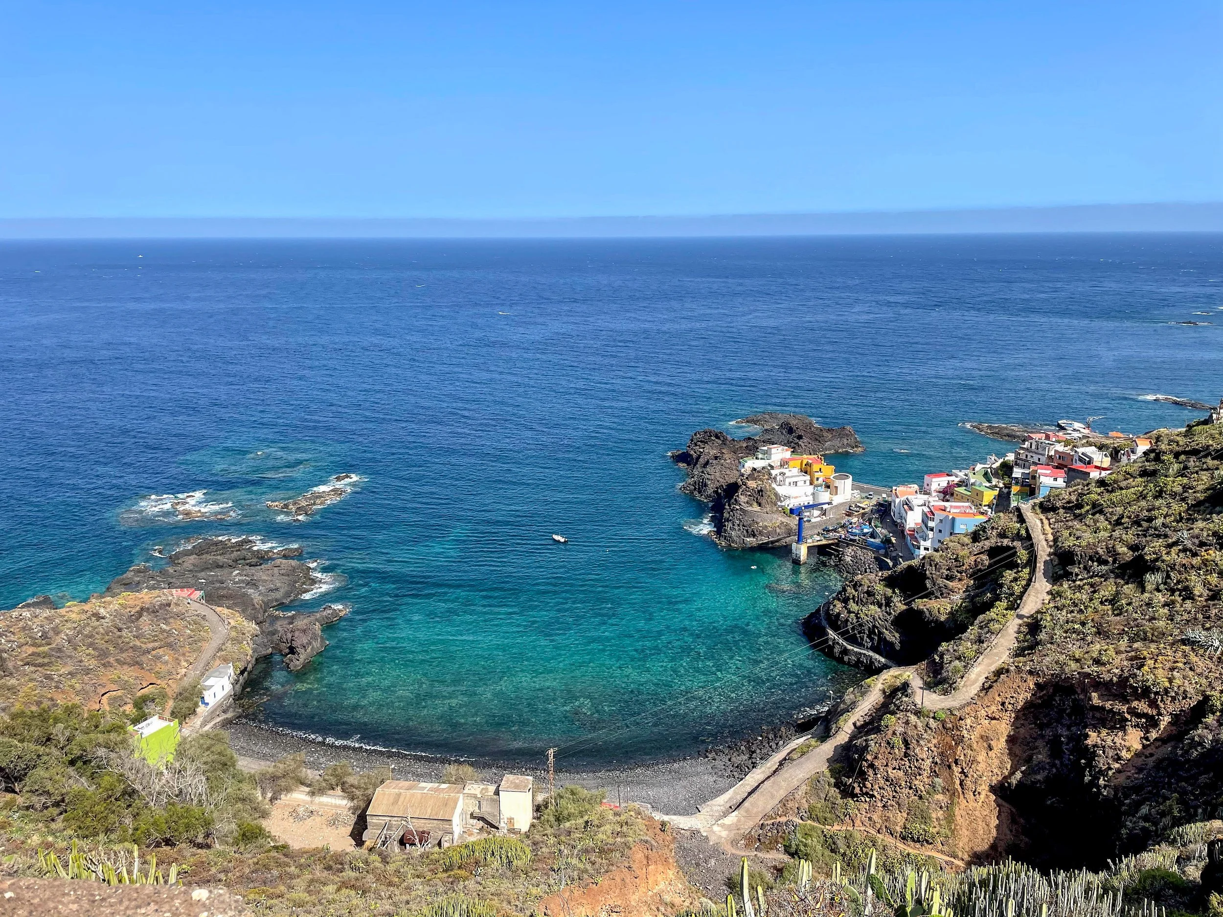 Small black sand beach in the north of Tenerife.jpg