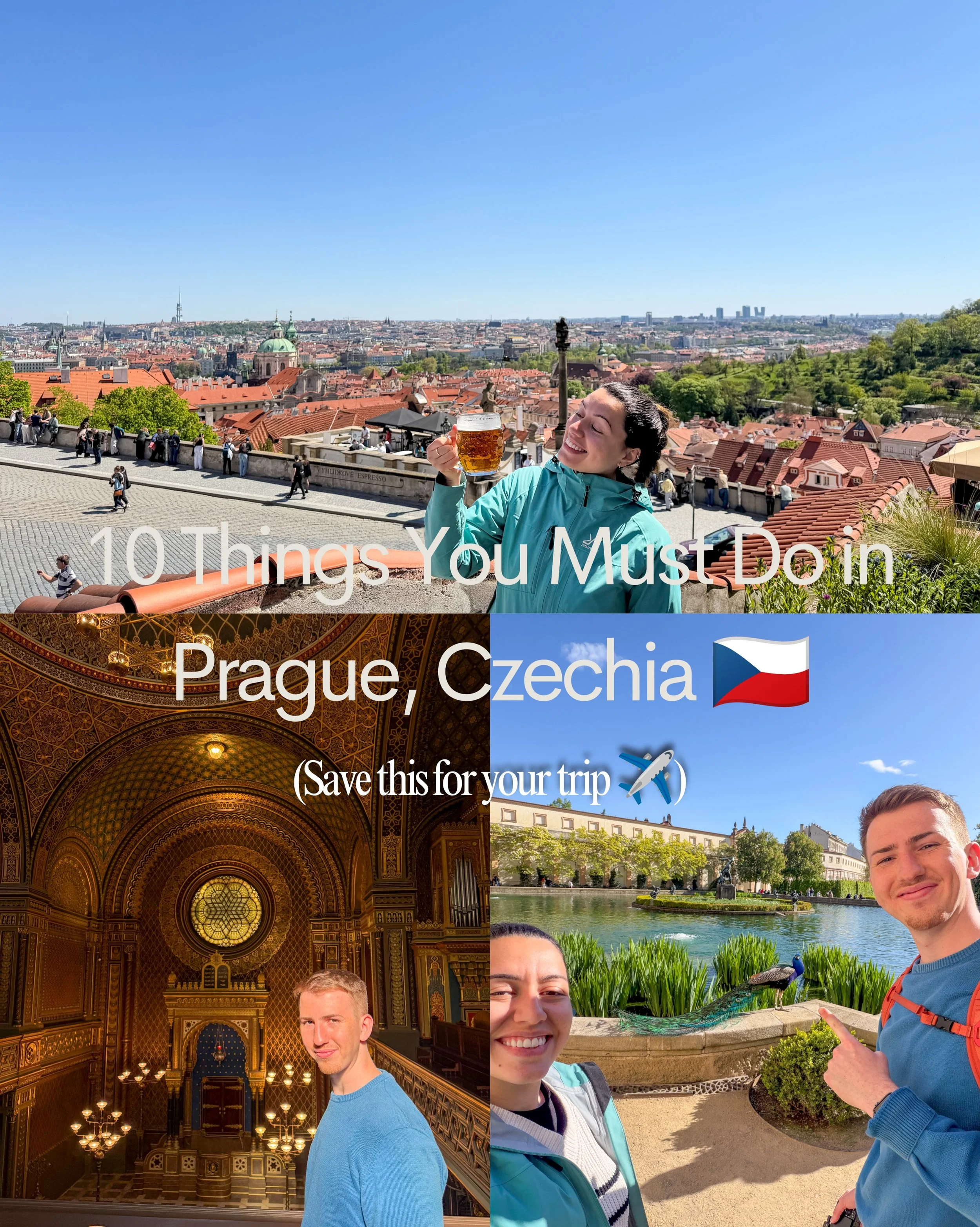 SAVE THIS for your Prague itinerary 🇨🇿

If you&rsquo;re visiting Prague, these are 10 things you shouldn&rsquo;t miss, a mix of iconic spots, hidden gems, and simple experiences that make the city so memorable.

Here&rsquo;s what to add to your lis