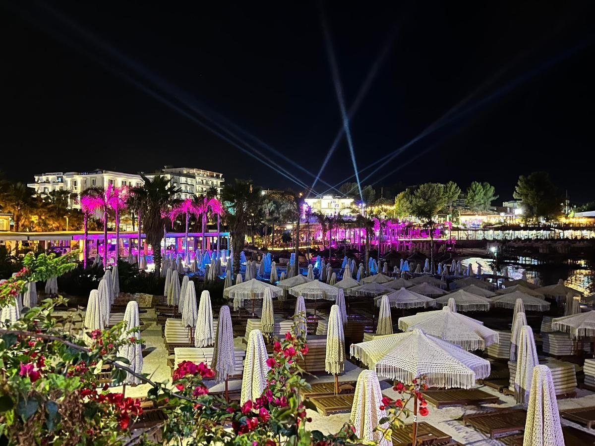 King Hotel Ksamil view from room at night time.jpg