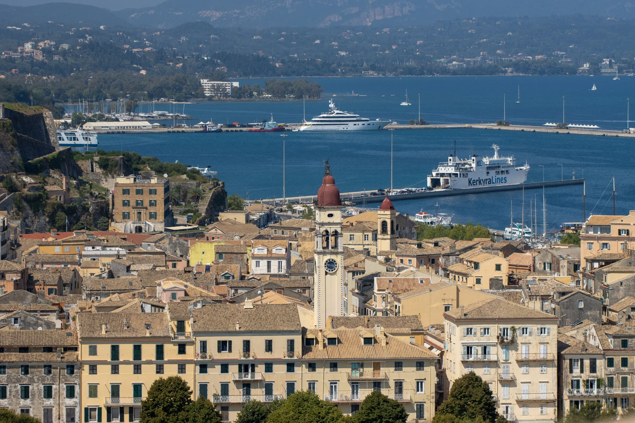 How to Take a Day Trip from Ksamil to Corfu, Greece