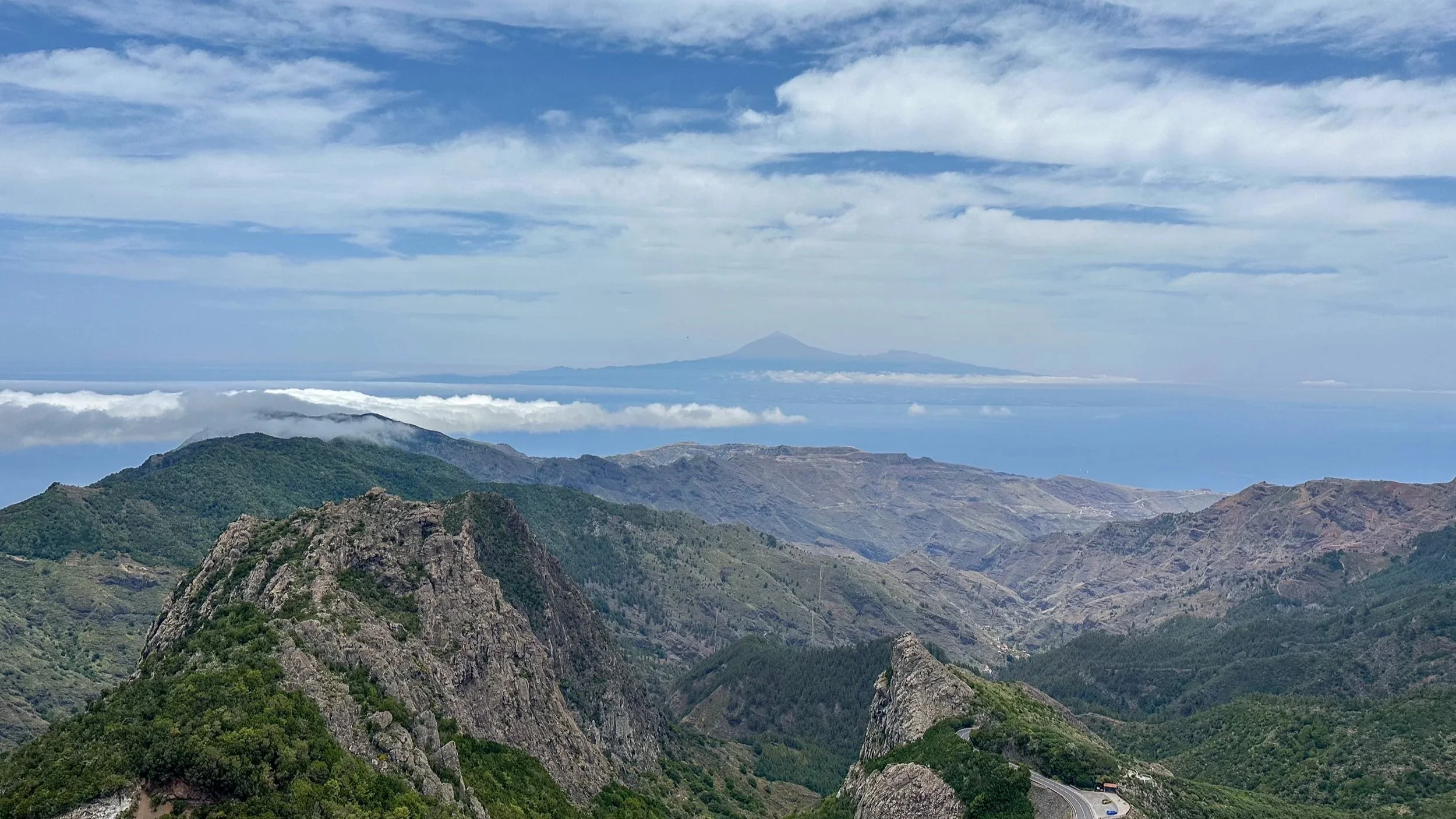 Views of Tenerife and Mount Teide from La Gomera