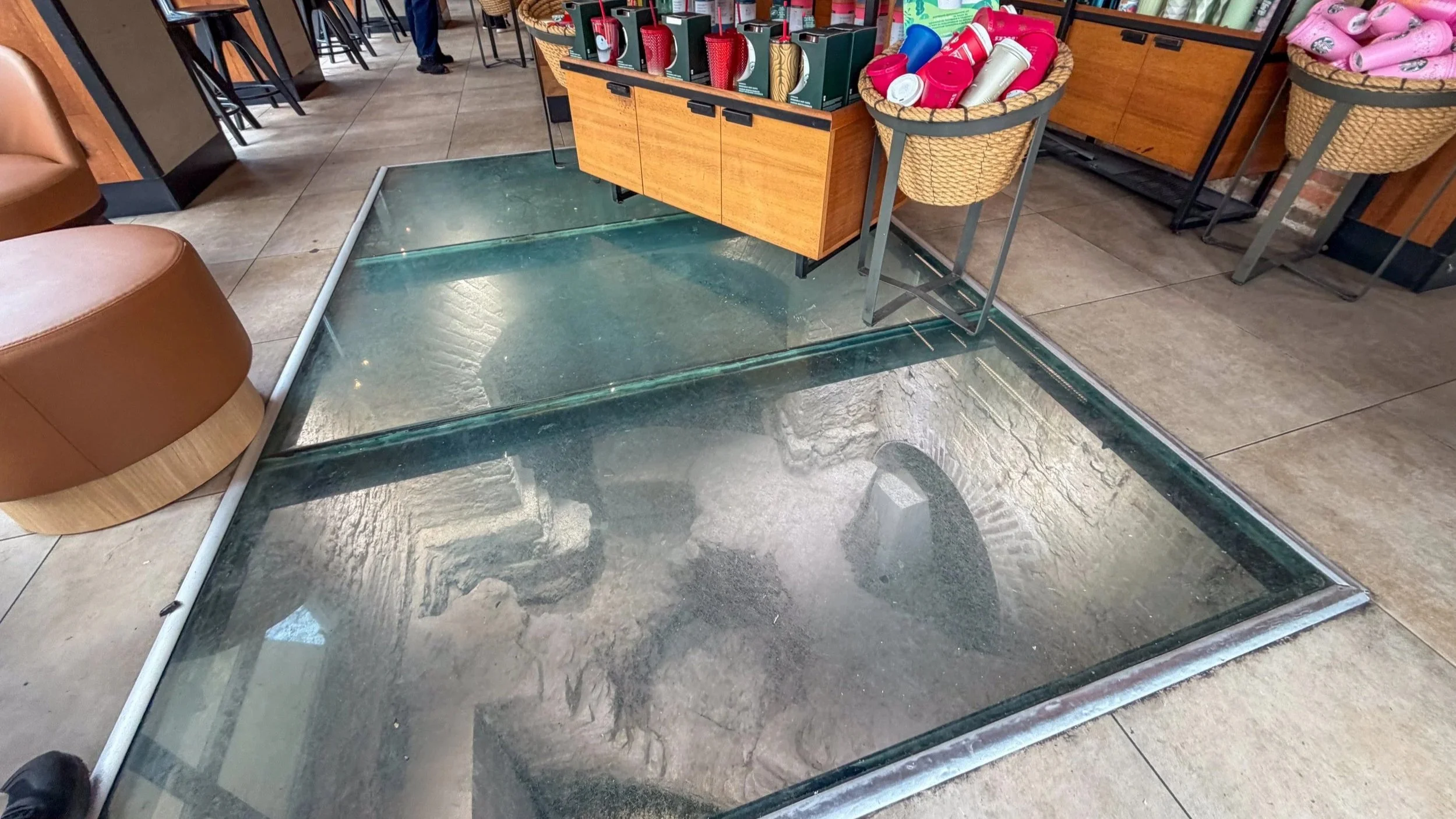 Roman remains under Starbucks in Varna