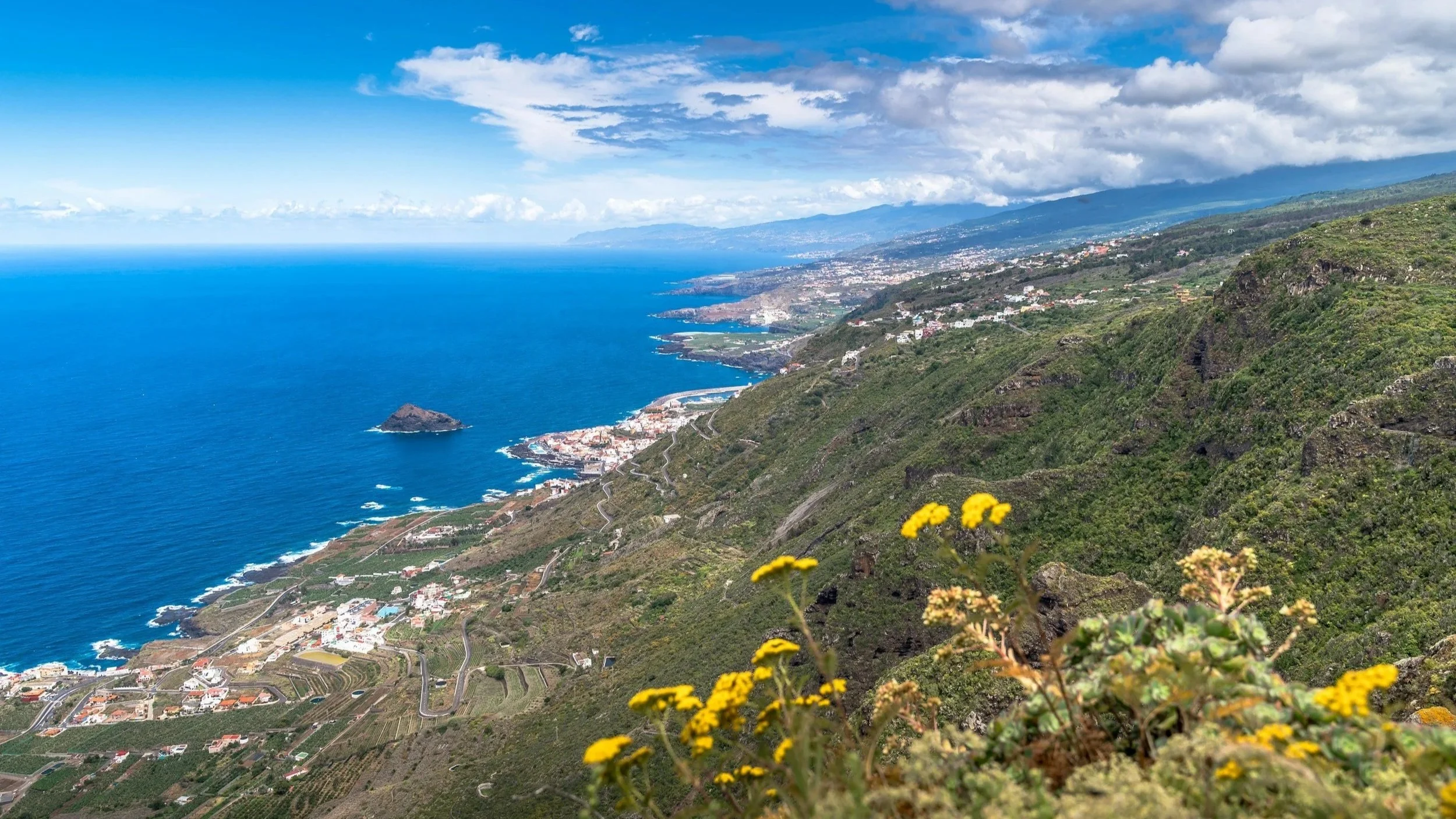 Views of Garachico from Teno Massif in Tenerife