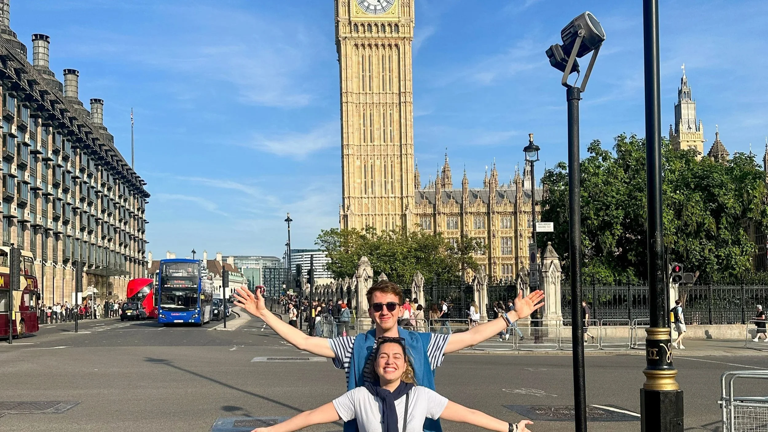 Big ben couple photo london england