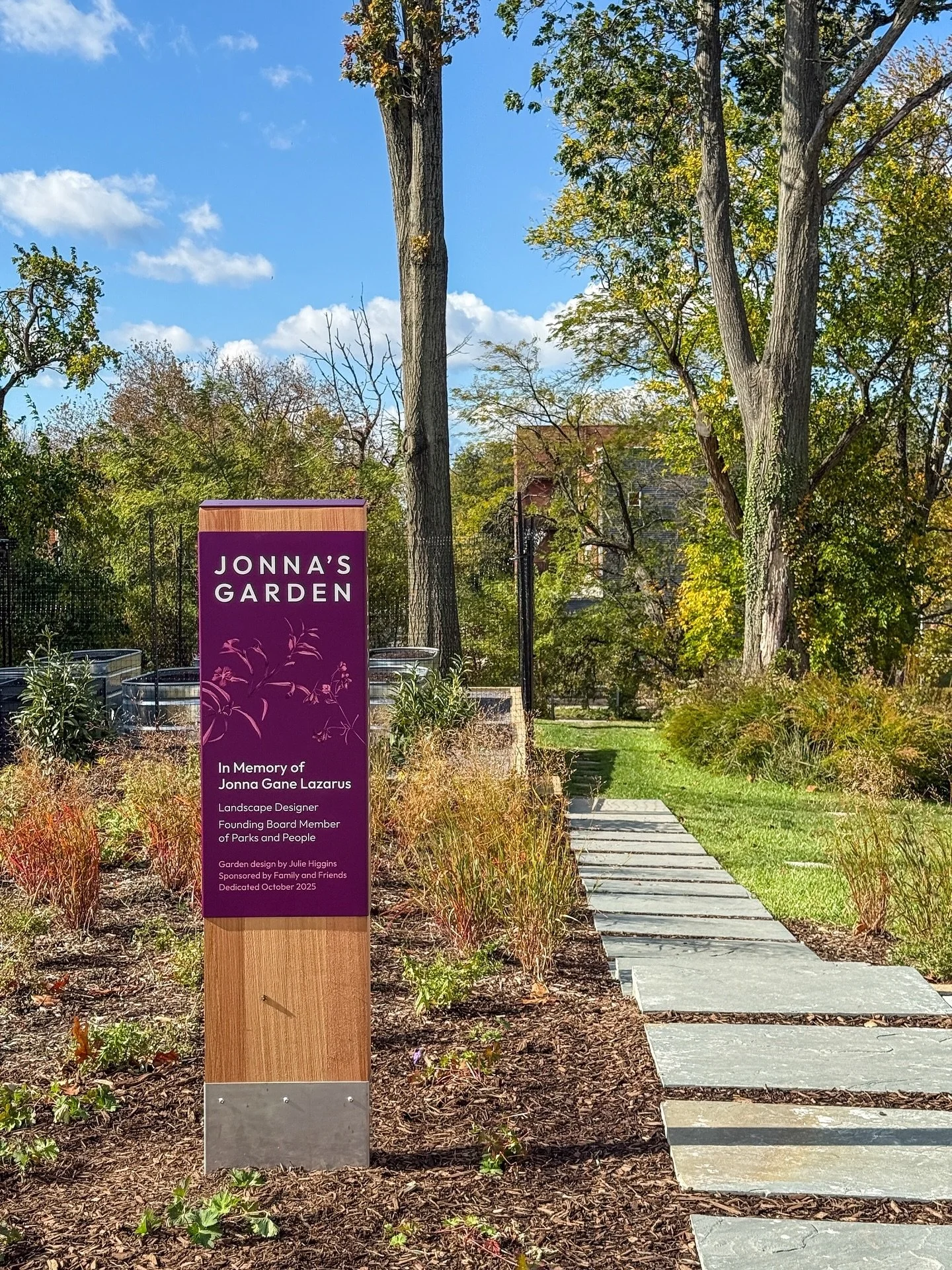 On October 18, 2025, family and friends gathered to remember the life and legacy of Jonna Gane Lazarus. We honor her legacy through the Jonna Lazarus Fund and Jonna&rsquo;s Garden on our nine-acre West Baltimore campus.

Envisioned by Fred Lazarus in