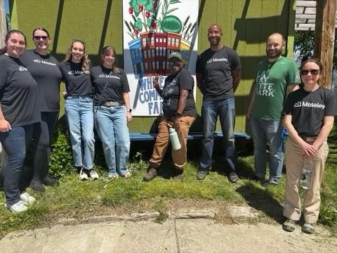 Continuing the work at Whitelock Community Farm, Moseley @moseley.designs completed a day of service supporting the Reservoir Hill community!

Volunteers de-weeded the pollinator flower beds, watered flowerbeds and seedlings, watered the compost, mow