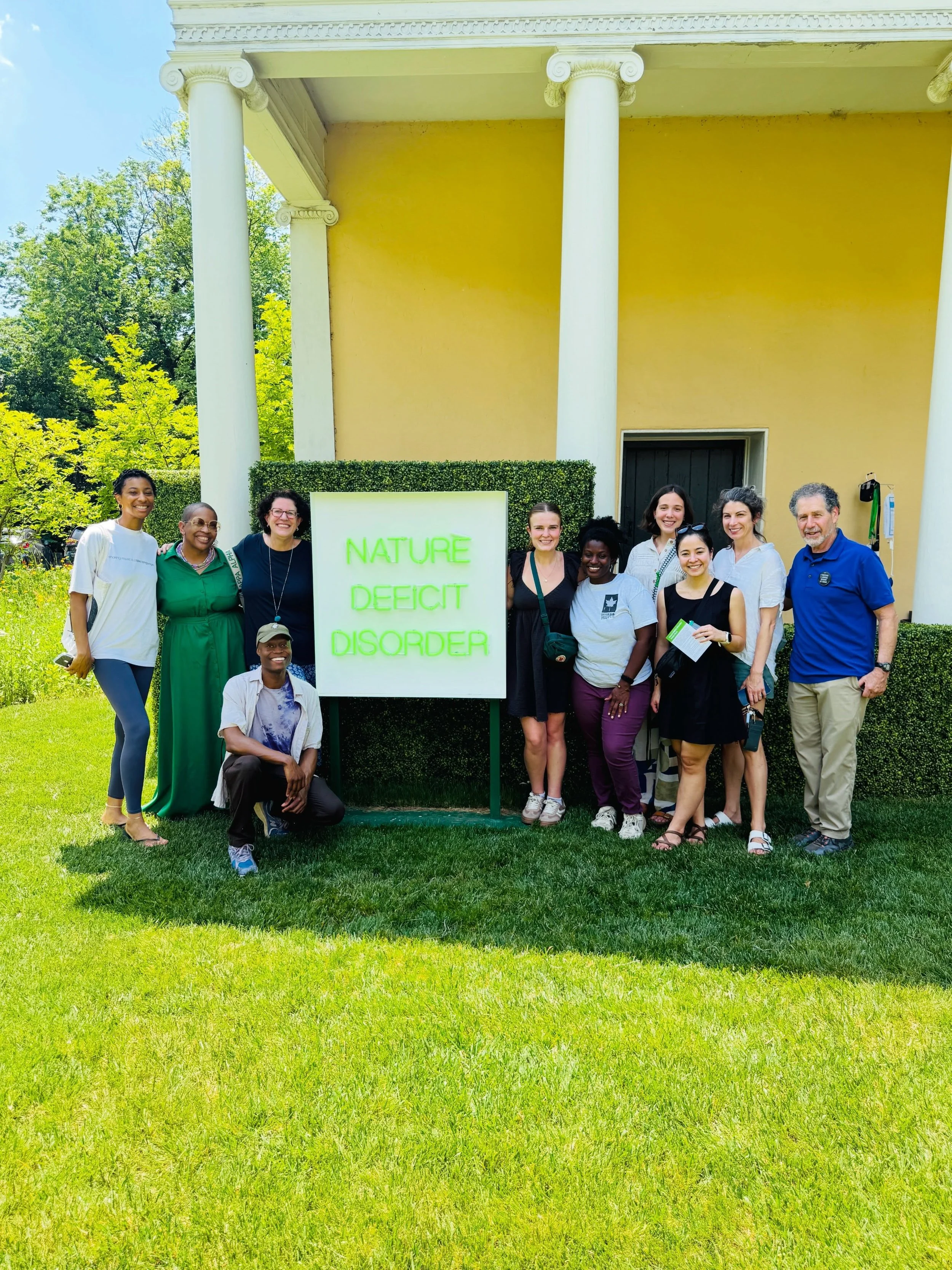 5mins without technology was a breeze for this group! Could you lock your phone away for 5mins?

Did you know, prioritizing &ldquo;green time&rdquo; over screen time can significantly reduce stress? 

Parks &amp; People visited the Baltimore Museum o