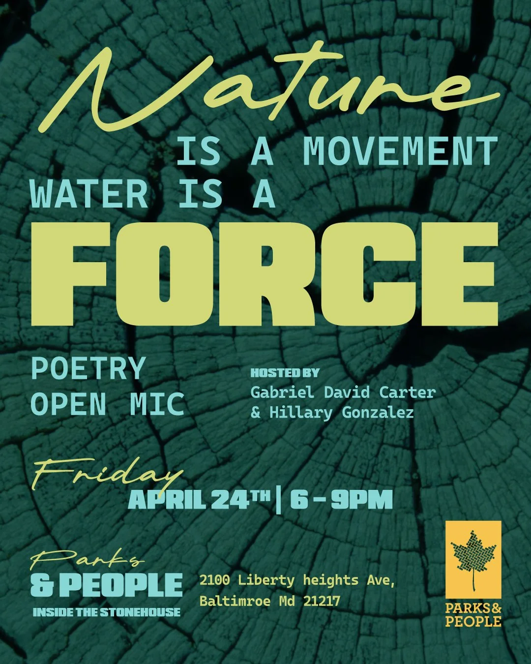 Poetry open mic flyer