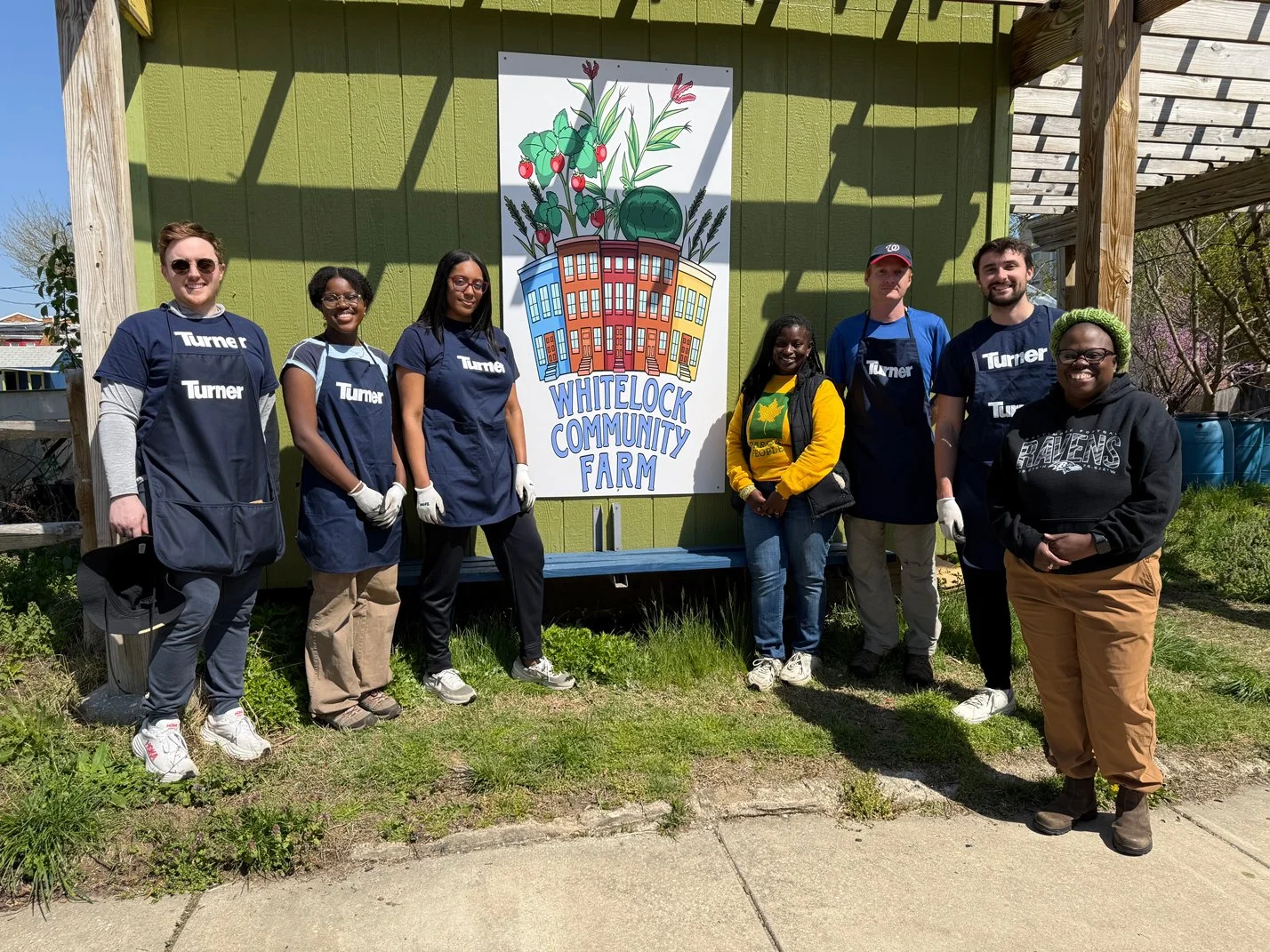 Turner Construction Day of Service at Whitelock Community Farm in Partnership with Parks and People