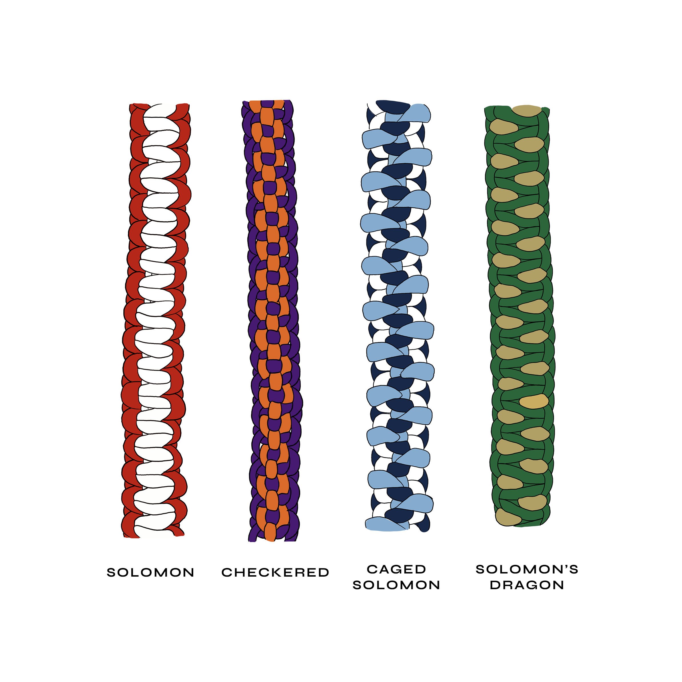 Handwoven straps in vibrant sports team colors, perfect for personalizing bags.