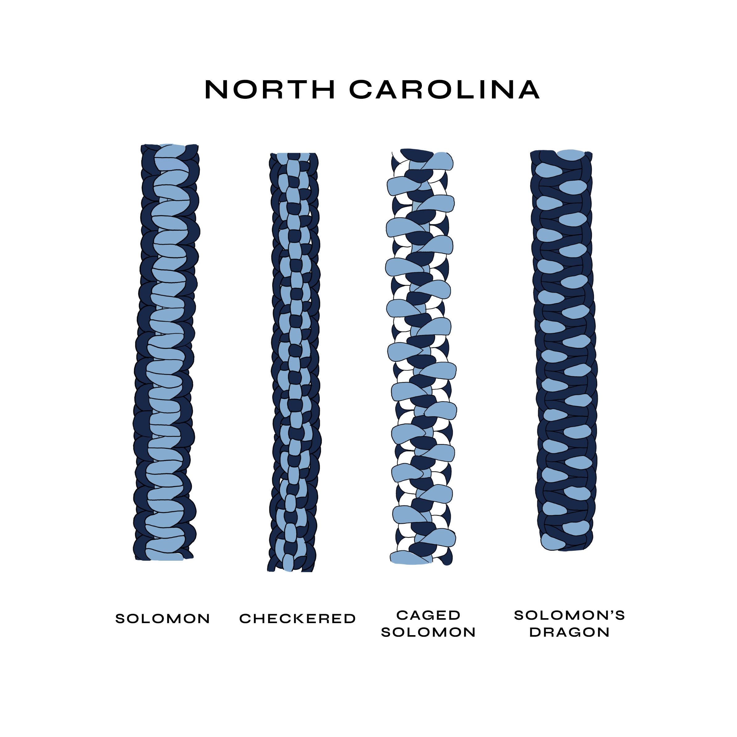 Handwoven straps in vibrant sports team colors, perfect for personalizing bags.