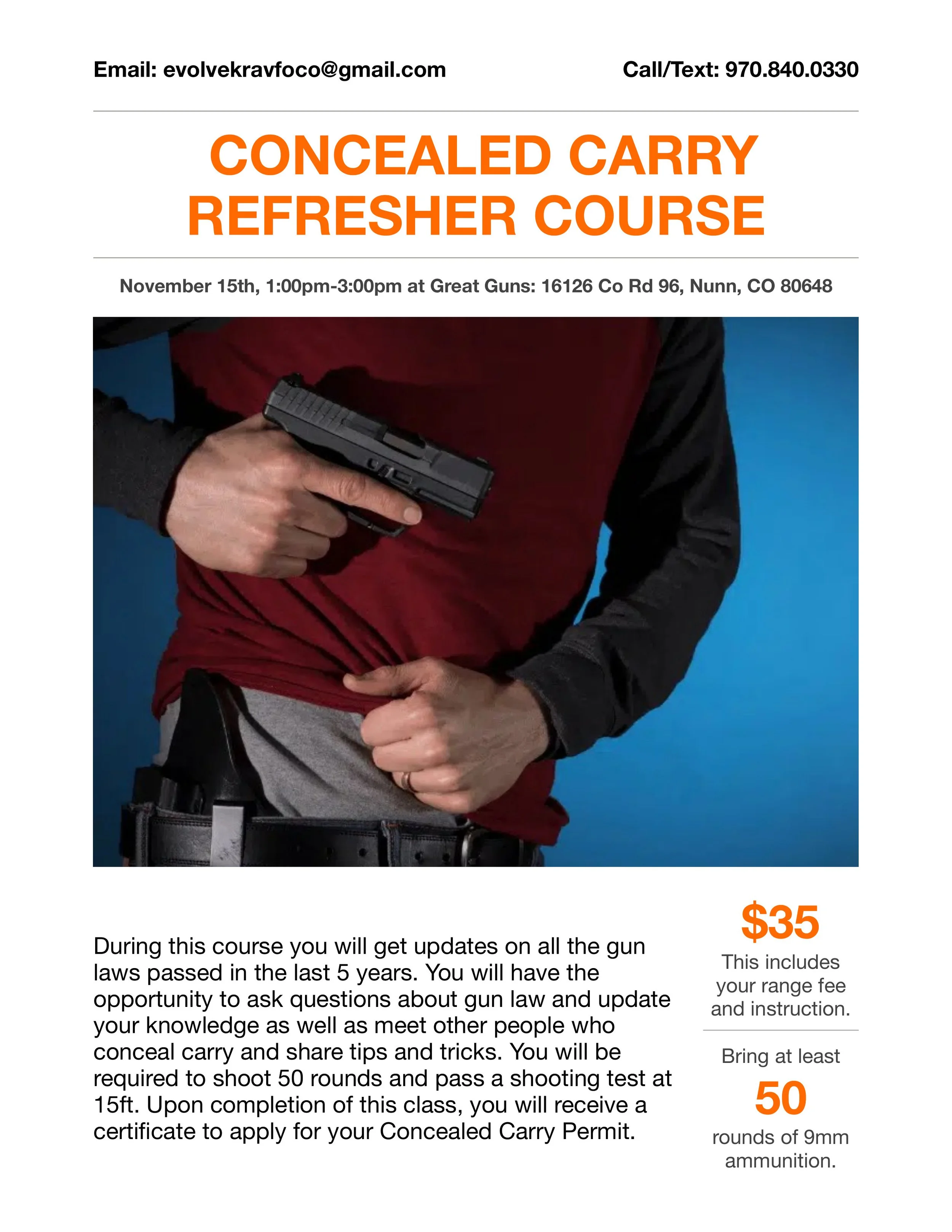 Concealed Carry Refresher Course