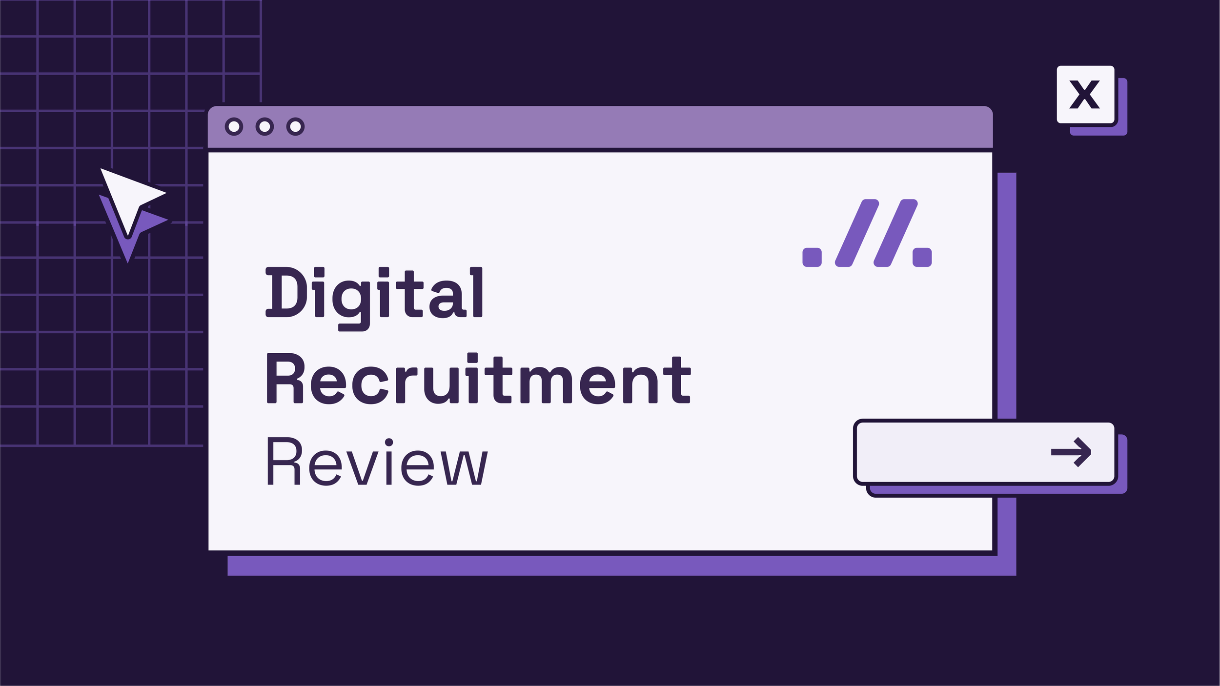 Digital Recruitment Review logo design