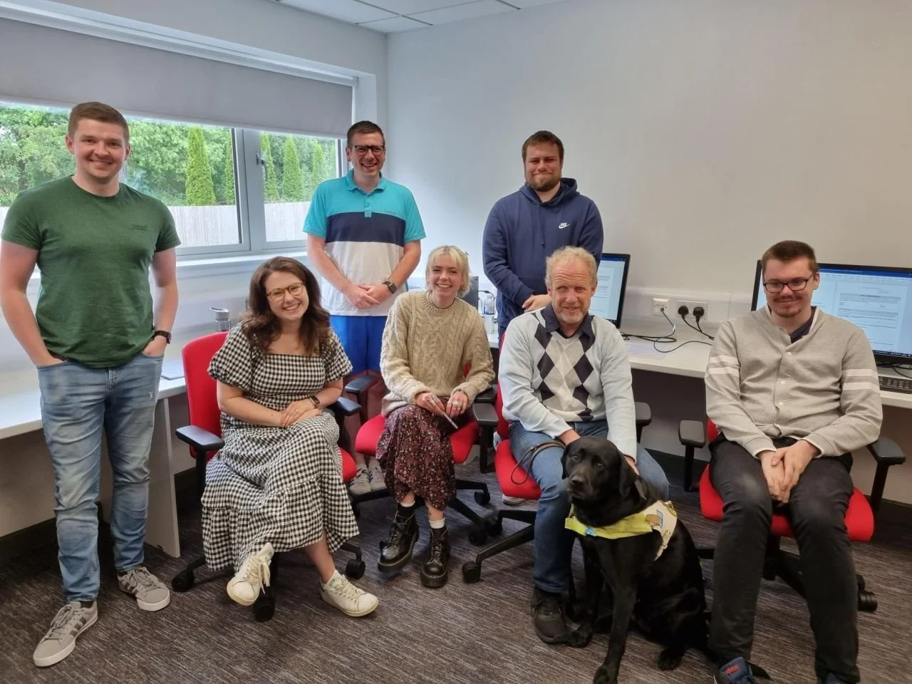 Volunteers and Cole AD team at user testing session