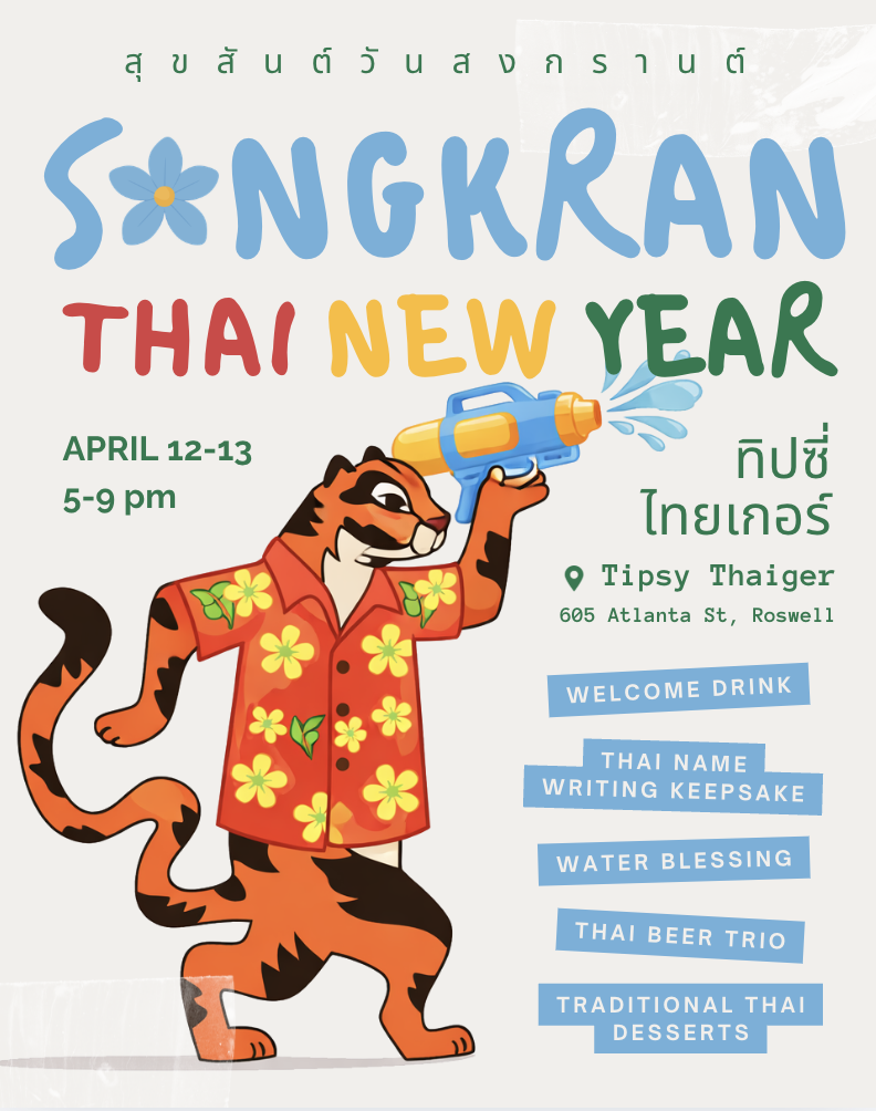 Songkran - A Thai New Year at Tipsy Thaiger