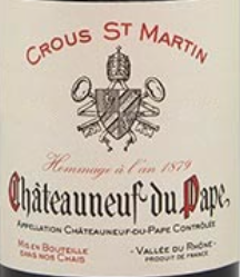 Crous St. Martin — Châteauneuf-du-Pape (2022)