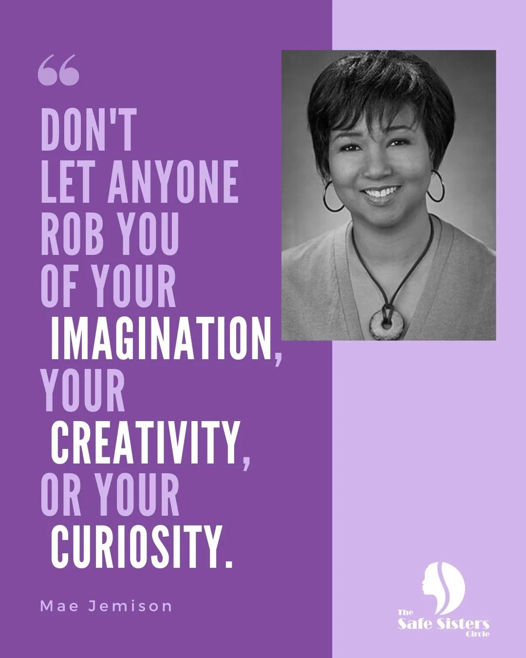 “Don’t let anyone rob you of your imagination, your creativity, or your curiosity.” — Mae Jemison
A reminder to hold on to the parts of yourself that make you dream, build, and believe in what’s possible.
#MotivationMo